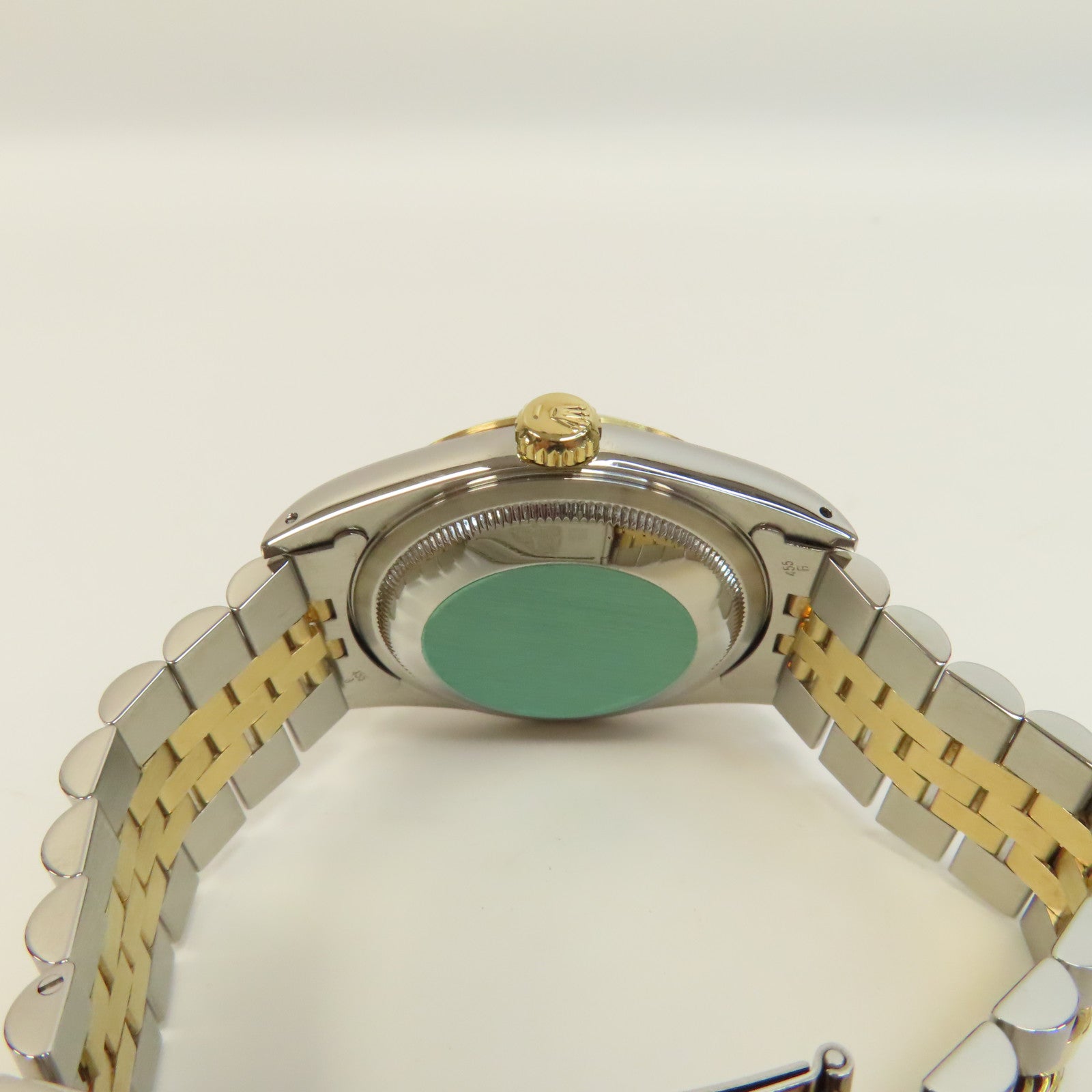 ROLEX Datejust 18K黃金/不鏽鋼手錶自動機芯銀色