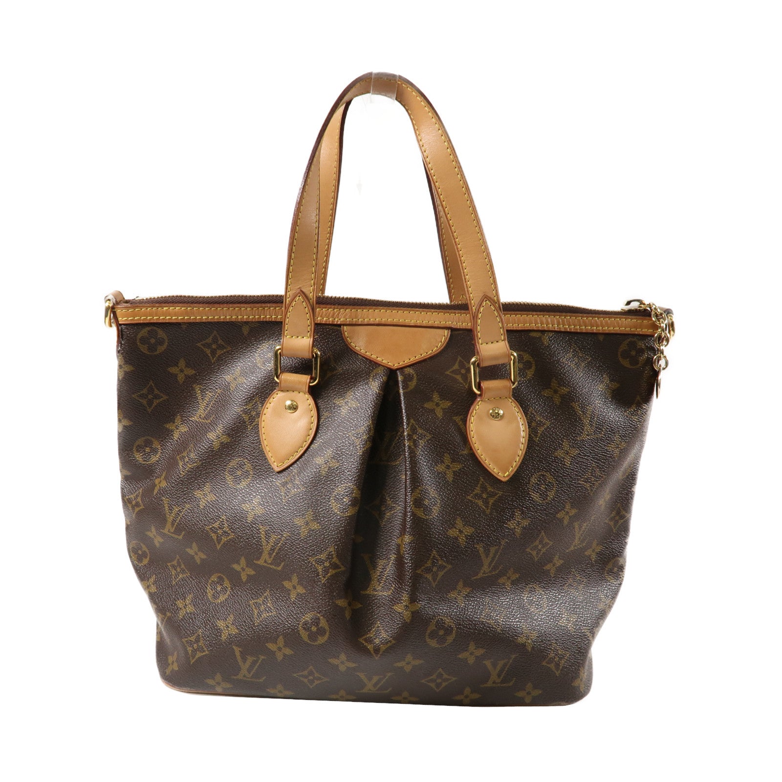 LOUIS VUITTON 【激減優惠】Monogram Palermo PM金扣手挽肩背兩用袋啡色