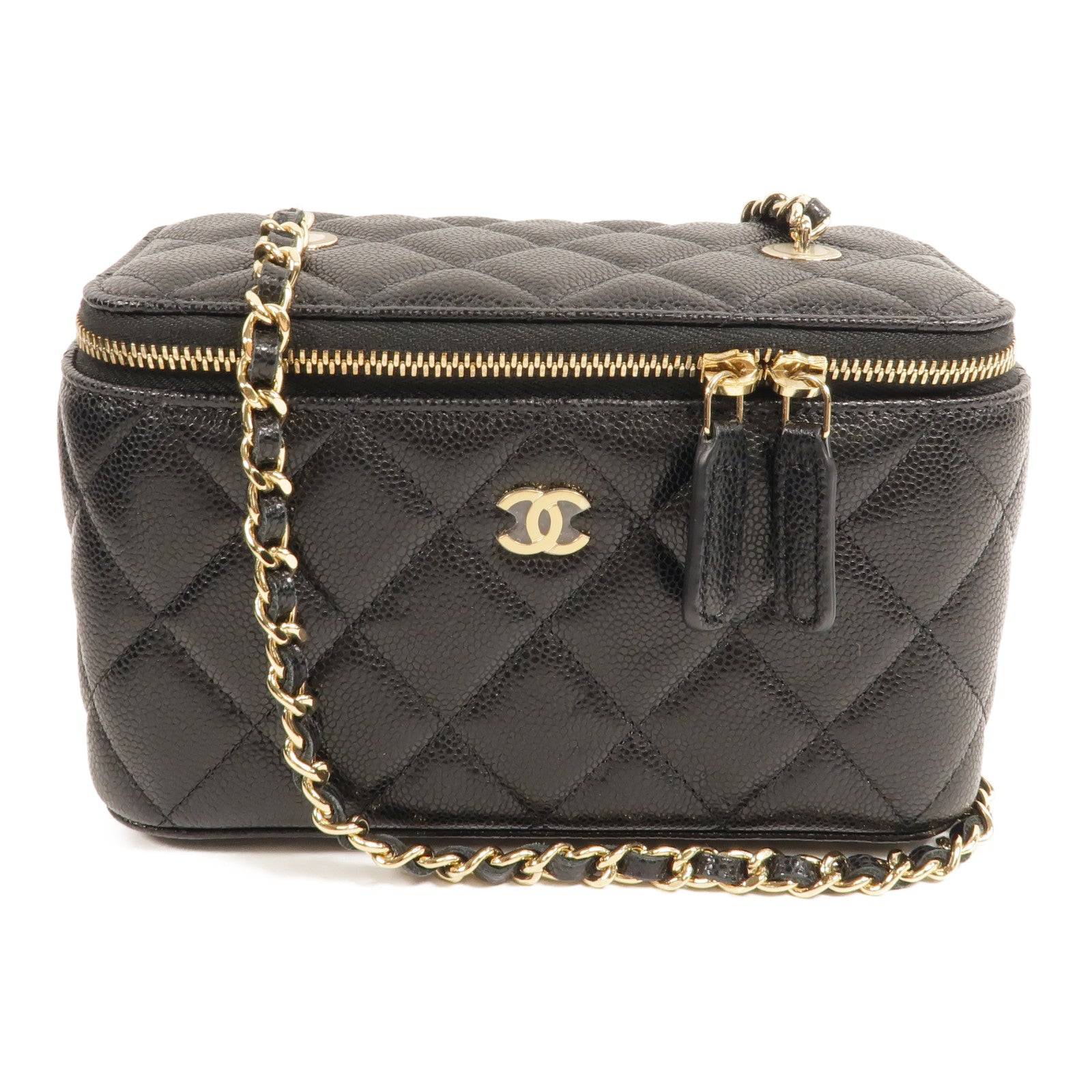 CHANEL 牛皮皮革Vanity Case Bag肩背袋