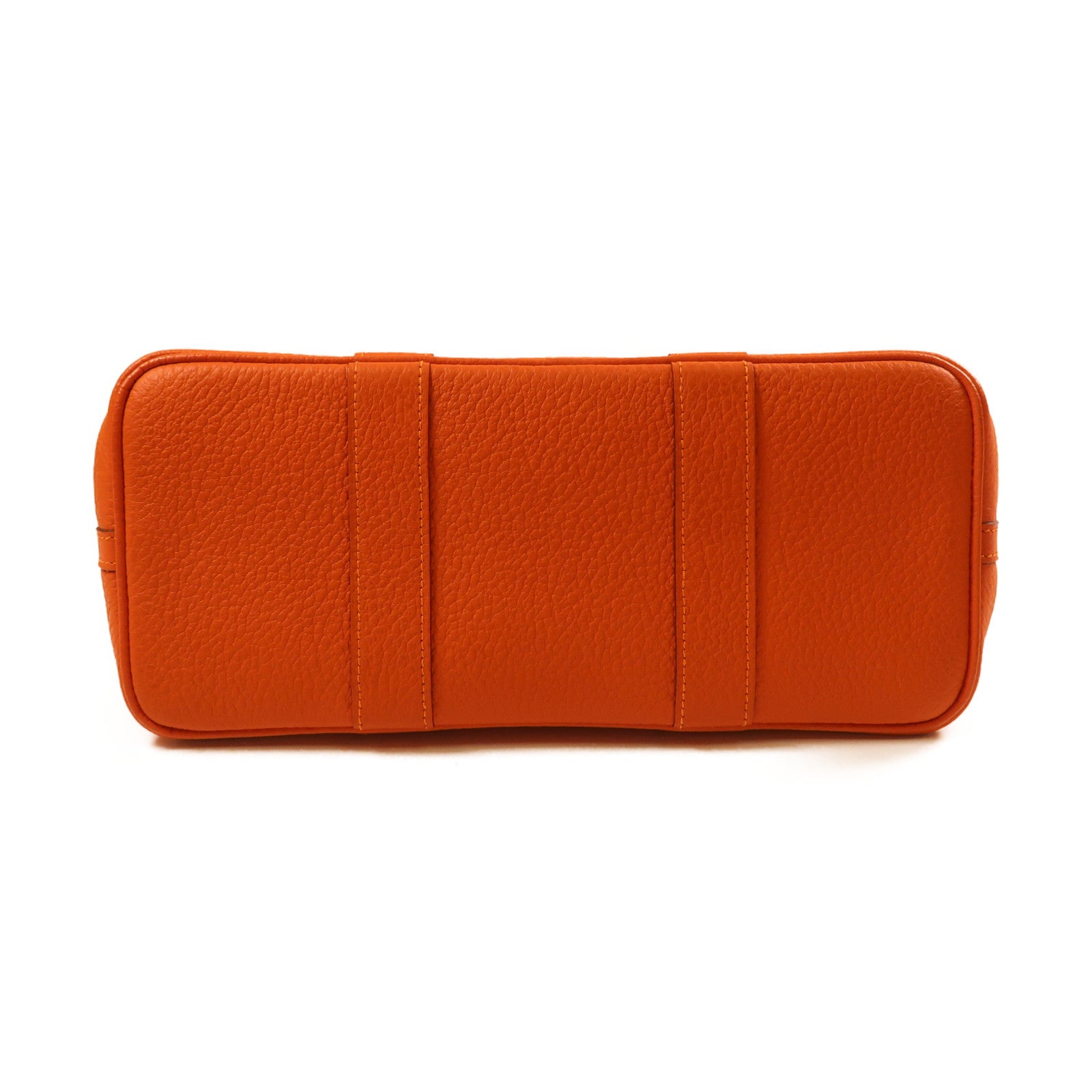 HERMES PHW Garden Party TPM Tote Bag Canvas Orange