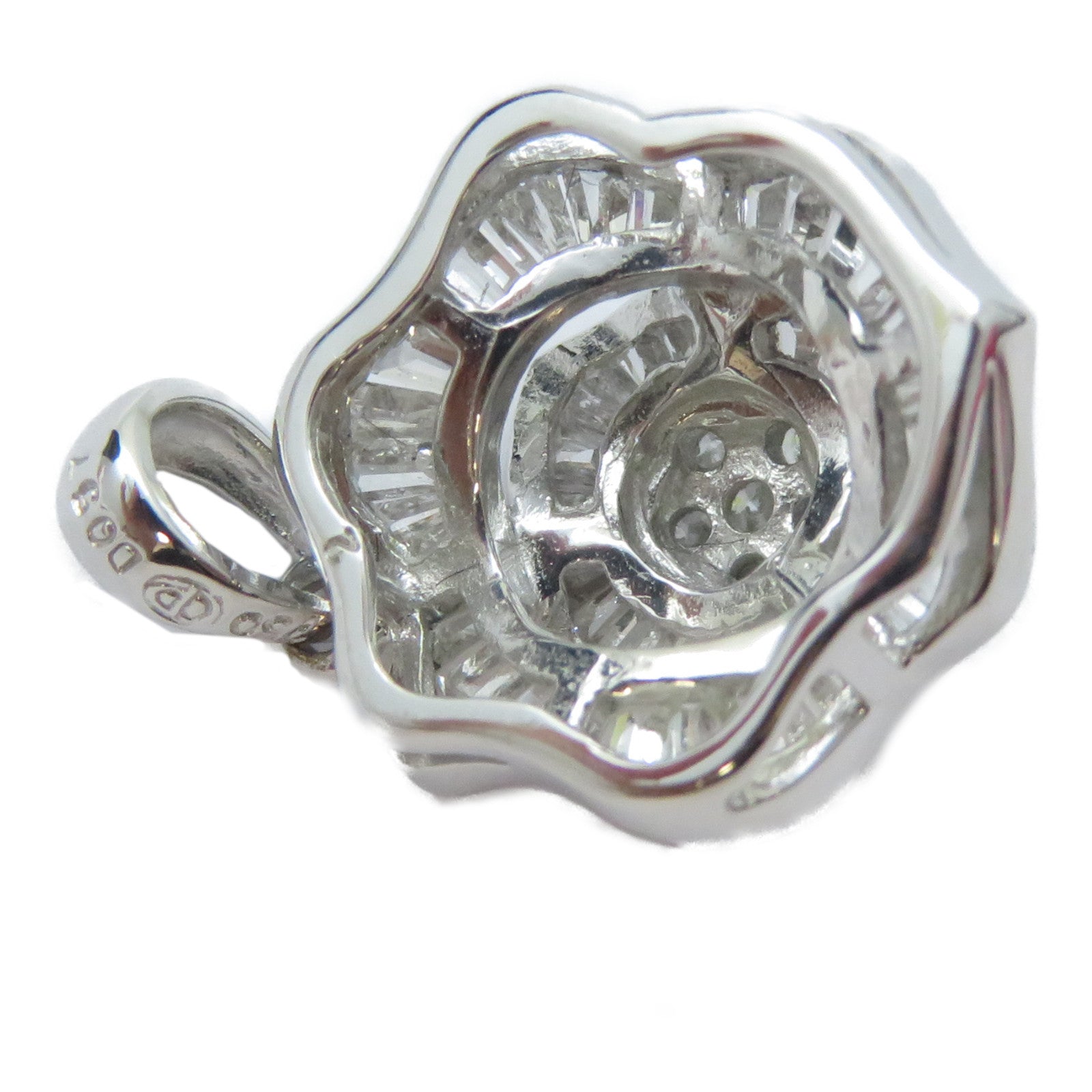 JEWELRY 18K白金Diamond Pendant 0.57ct鑽石吊墜