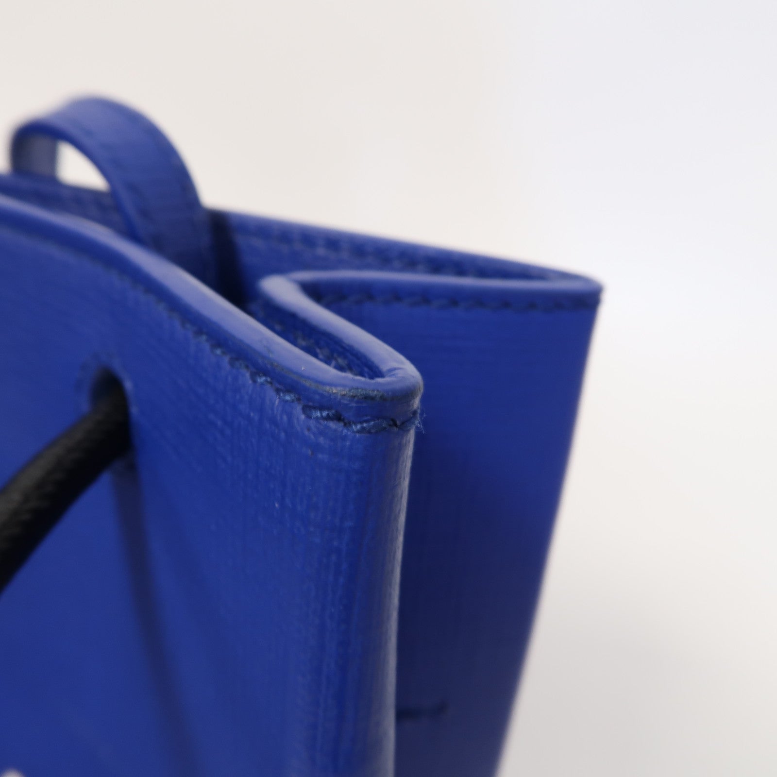 BALENCIAGA 【激減優惠】牛皮皮革Tote Bag銀扣手挽肩背兩用袋藍色
