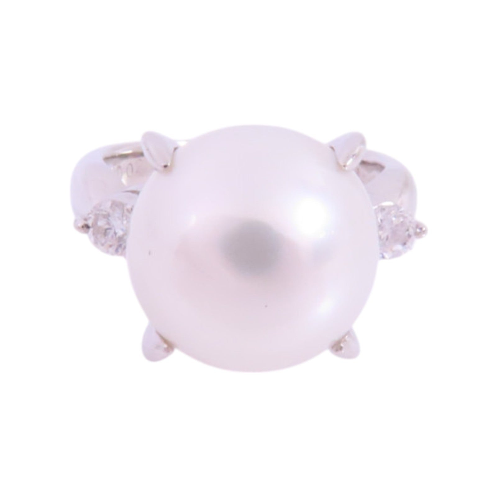JEWELRY Pearl Diamond Ring Precept US#6 PT900 Platinum