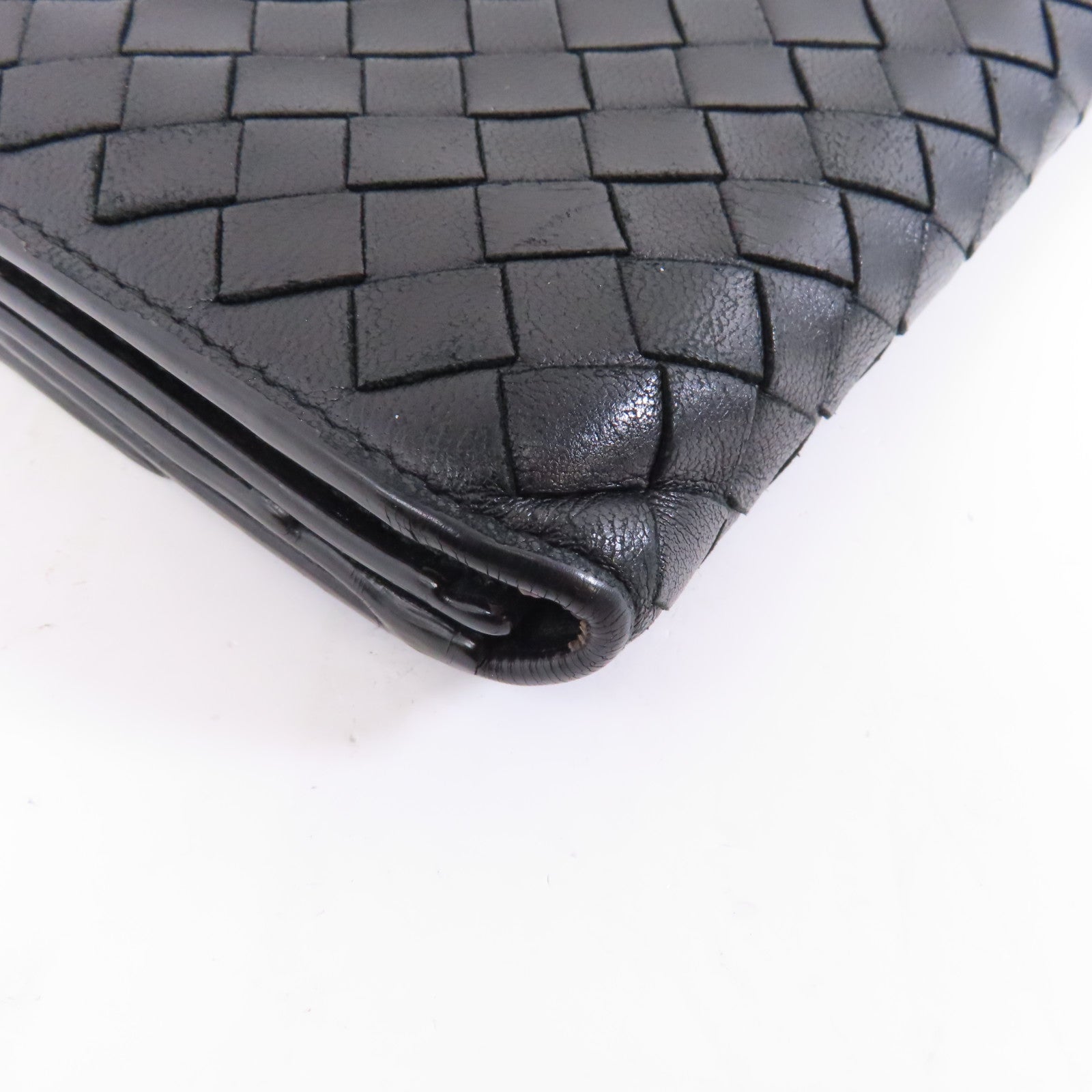 BOTTEGA VENETA 織紋皮革Long Wallet長錢包黑色