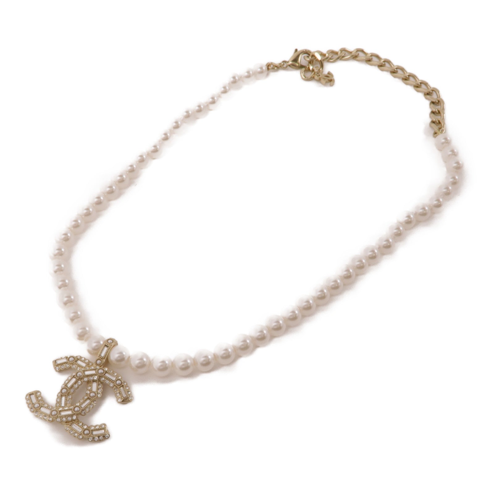 CHANEL 金屬/PVC Necklace項鍊