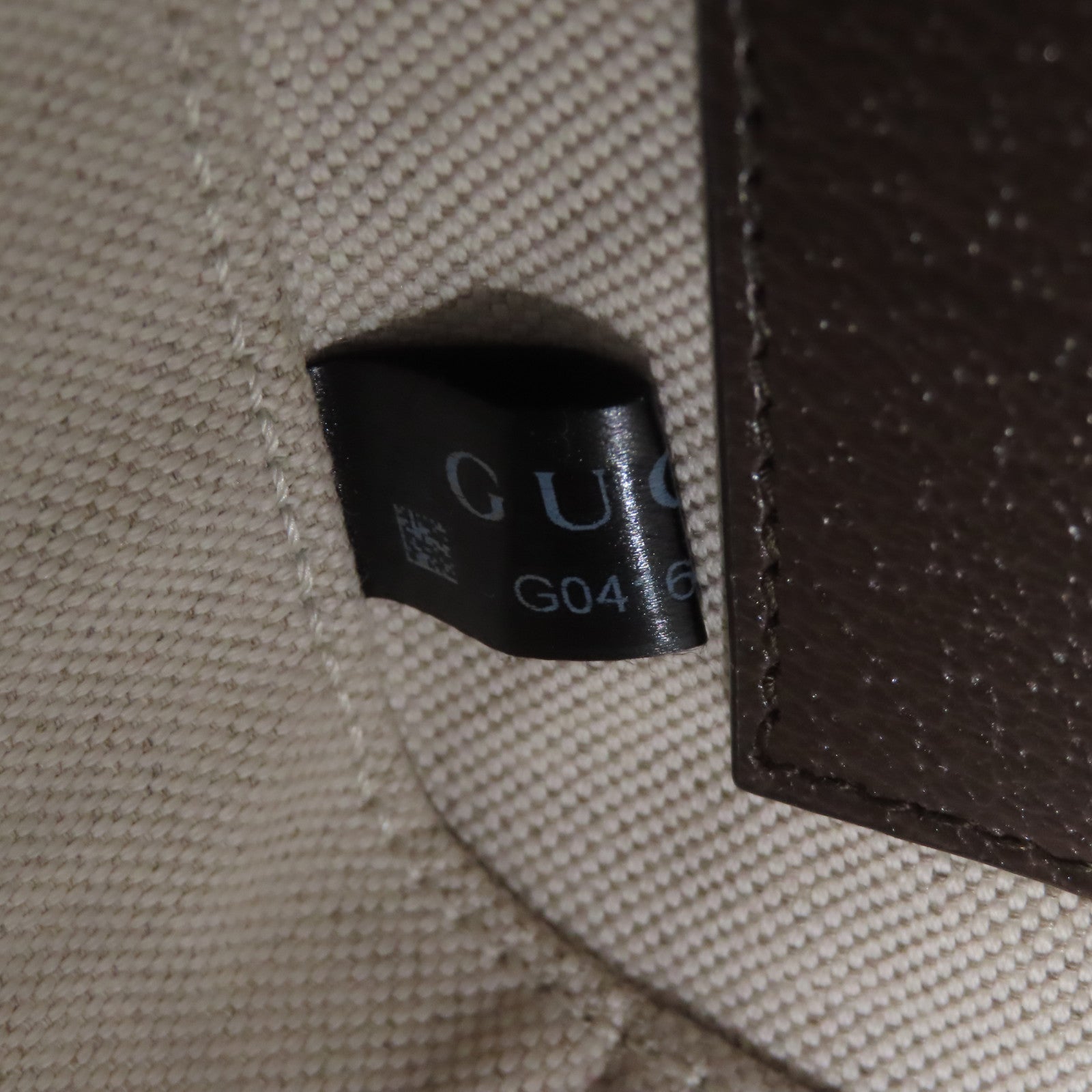 GUCCI 塗層帆布2 Way Shoulder金扣手挽肩背兩用袋啡色