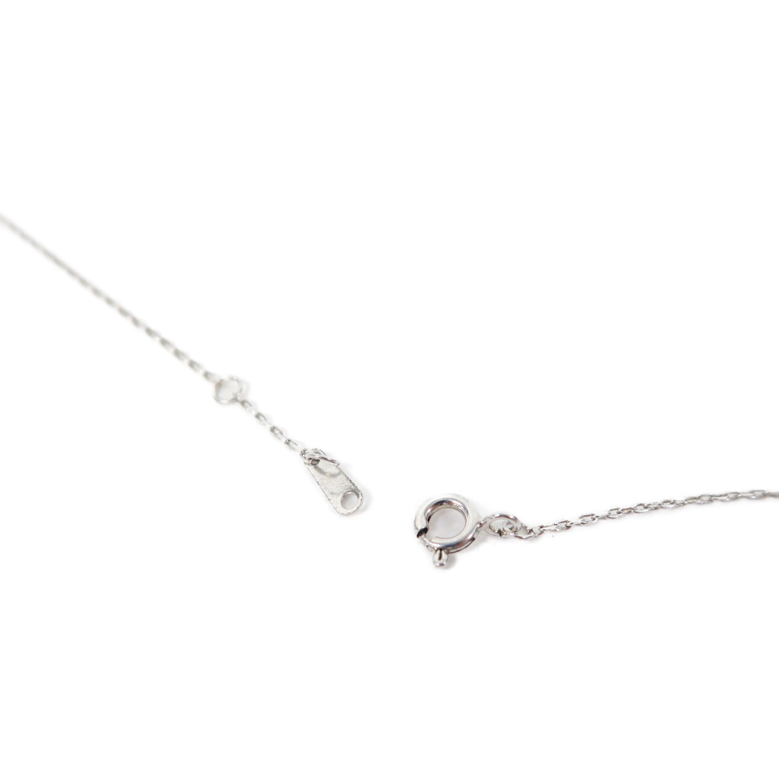 JEWELRY 18K白金/925純銀Diamond Necklace 0.71ct鑽石項鏈銀色