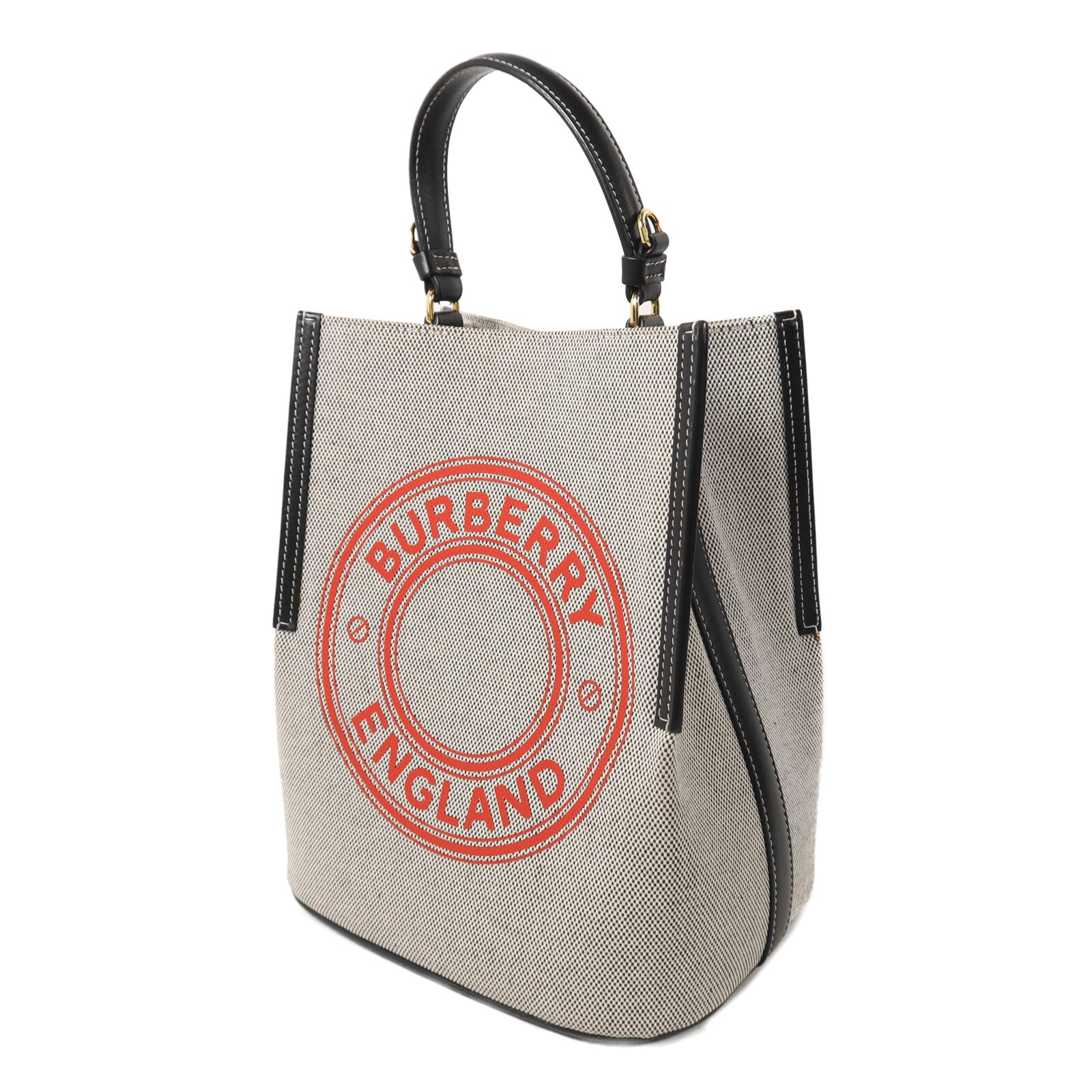 BURBERRY 帆布Small Peggy Bucket Bag手挽肩背兩用袋