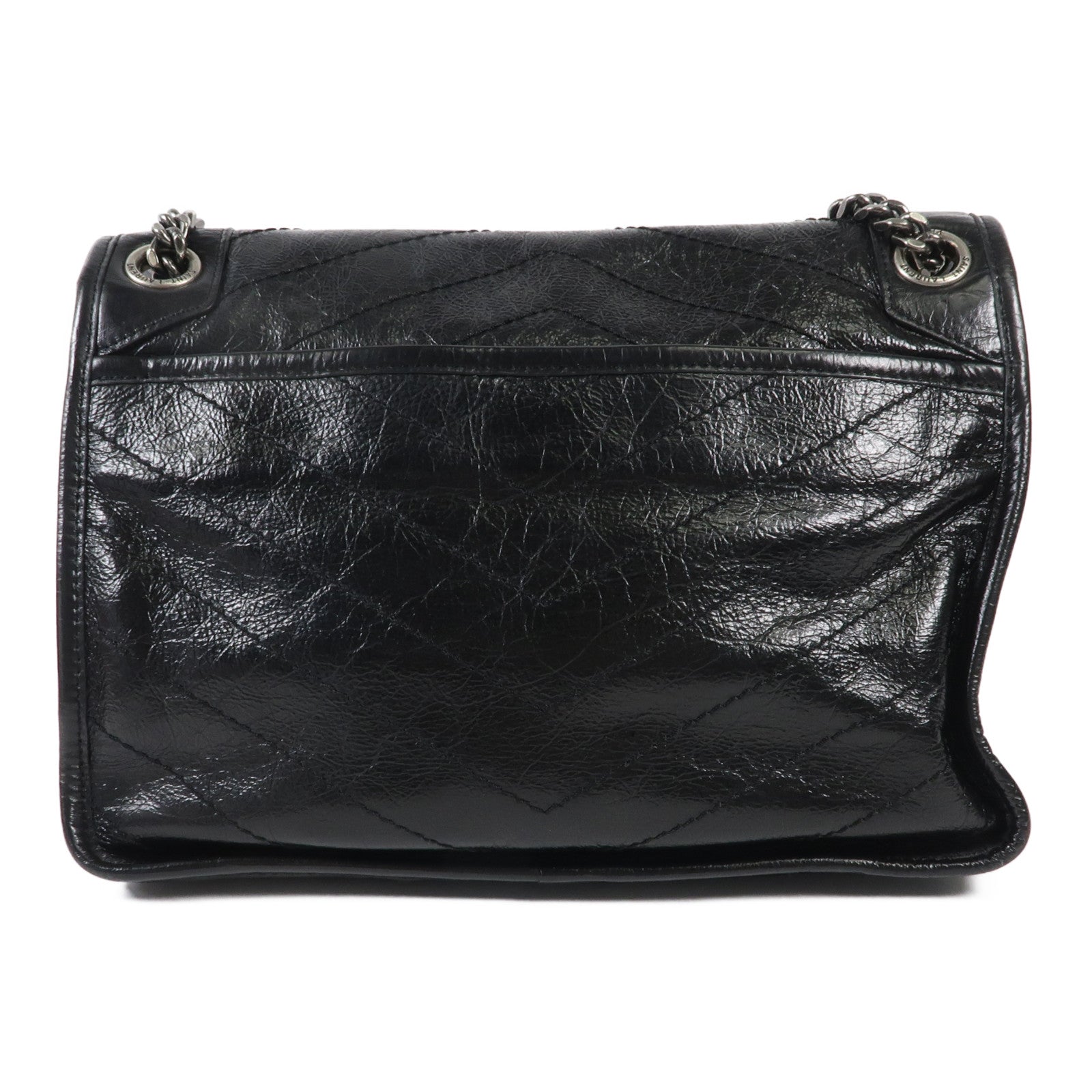 SAINT LAURENT 牛皮皮革Niki Medium銀扣肩背袋