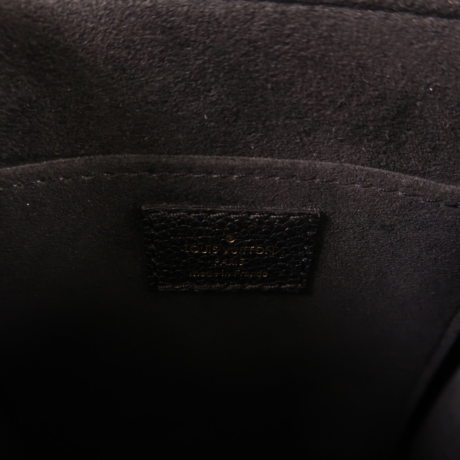 LOUIS VUITTON LV Petit Sac Plat 2Way Shoulder Handbag M57937 Monogram Eepreinte