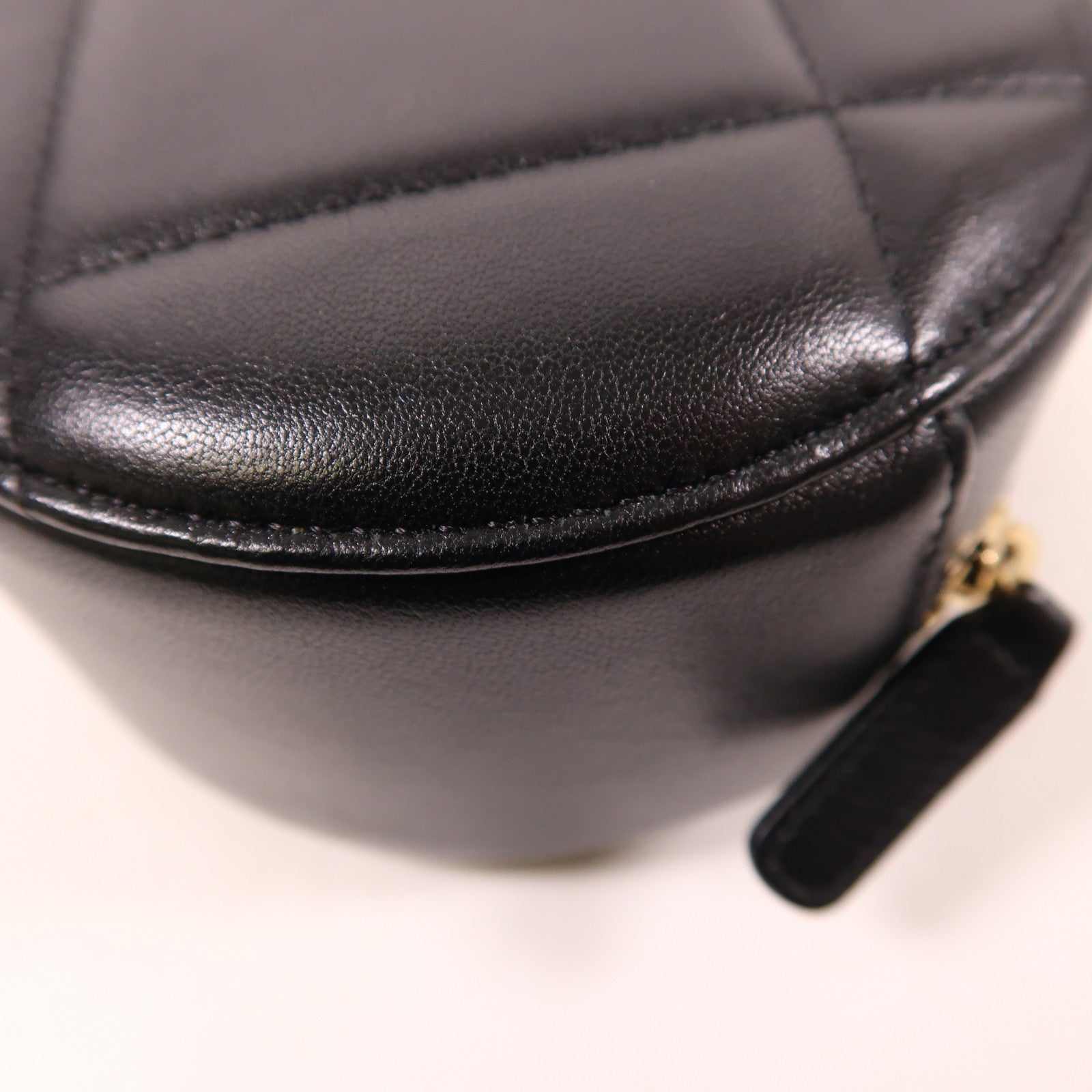 CHANEL CC GHW Chain Shoulder Bag Leather Black
