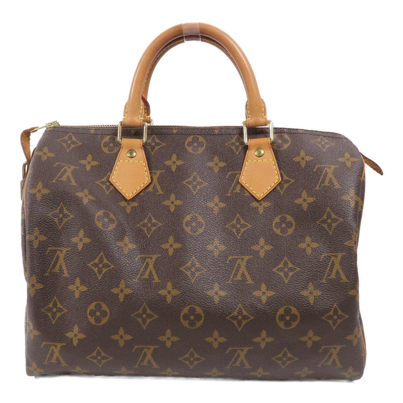 LOUIS VUITTON Monogram Speedy 30金扣手挽袋
