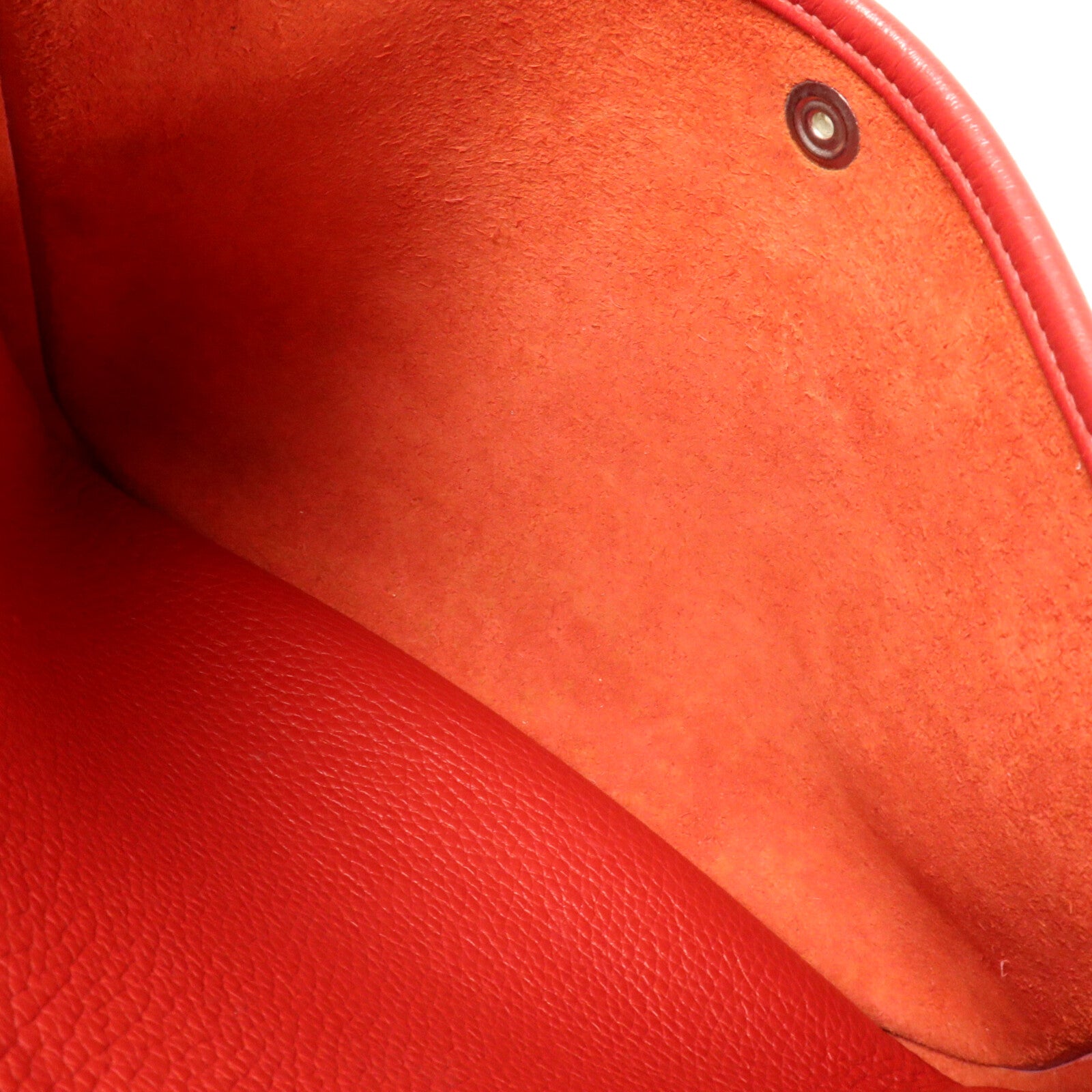 HERMES Clemence皮革Evelyne PM肩背袋Rouge Casaque
