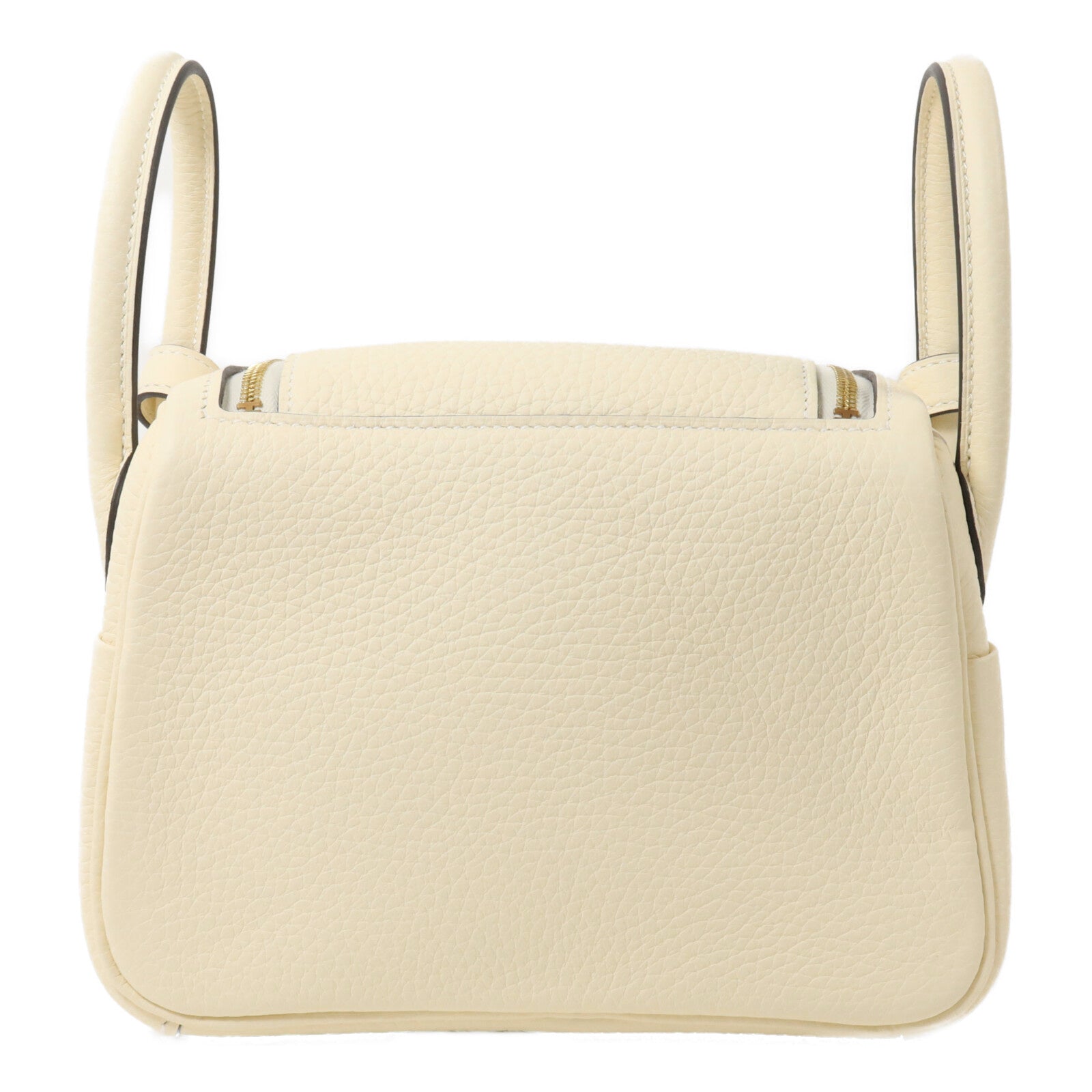 HERMES Clemence皮革Mini Lindy手挽肩背兩用袋Nata