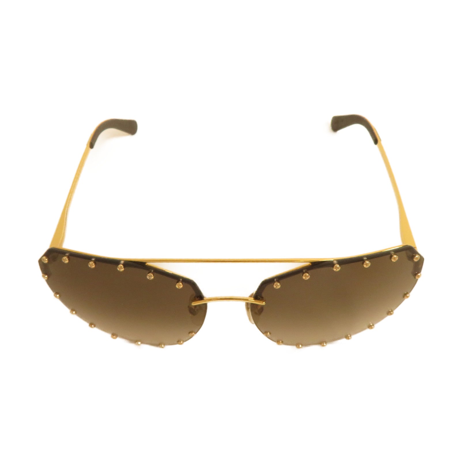 LOUIS VUITTON 【激減優惠】金屬/PVC Sunglasses太陽眼鏡啡色/金色