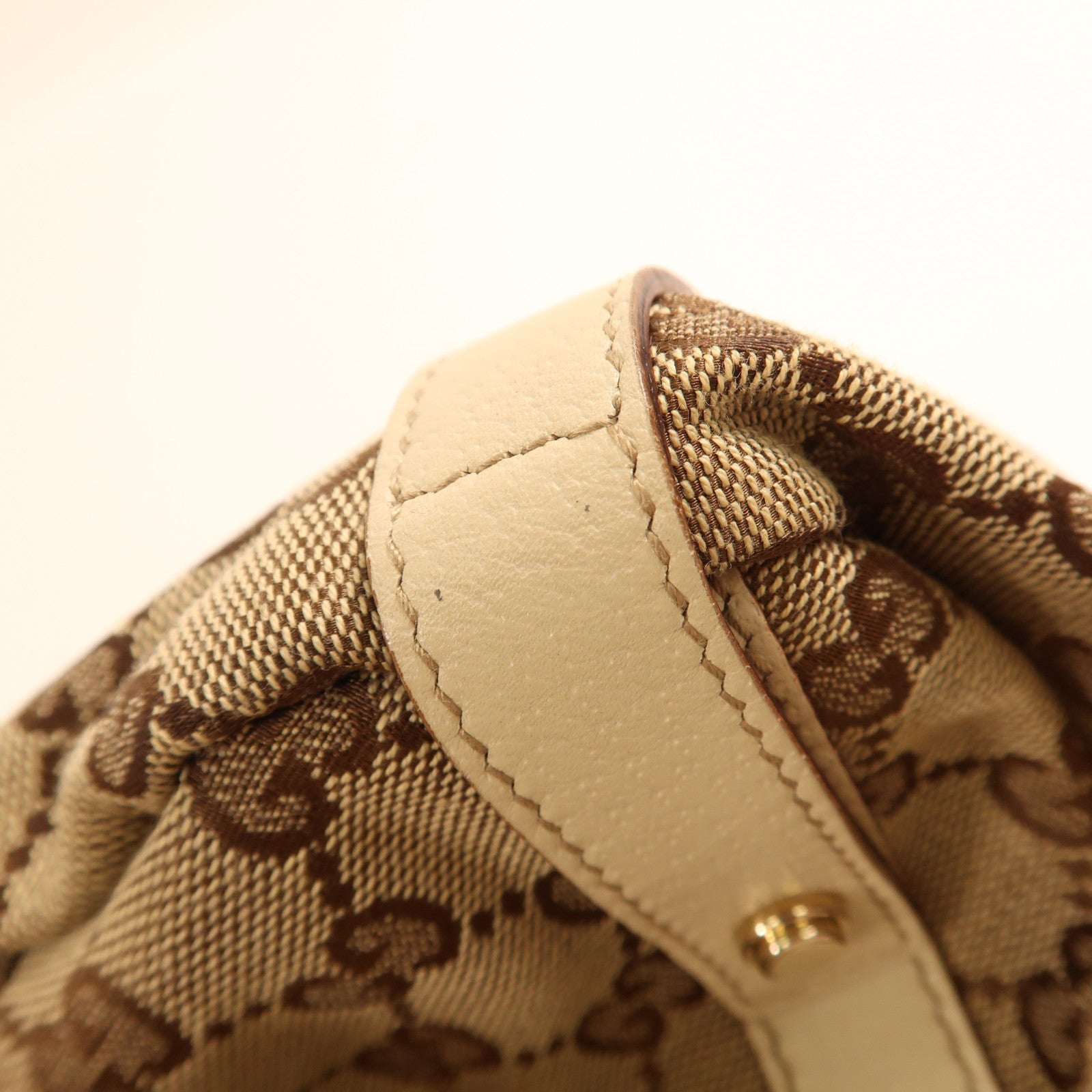 GUCCI 帆布Shoulder Bag金扣肩背袋