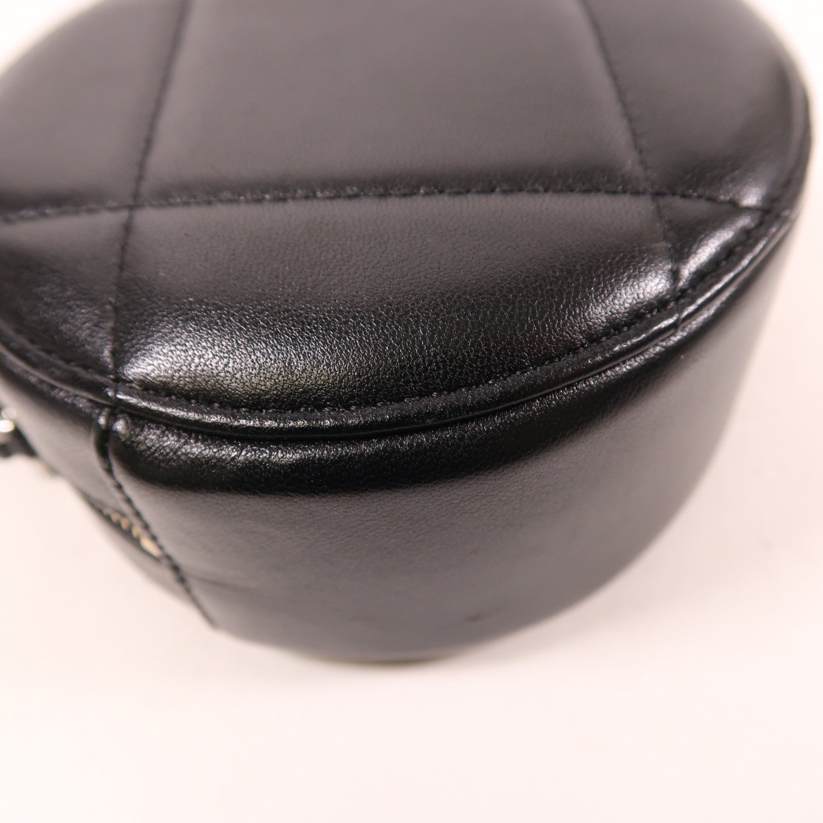 CHANEL CC GHW Chain Shoulder Bag Leather Black