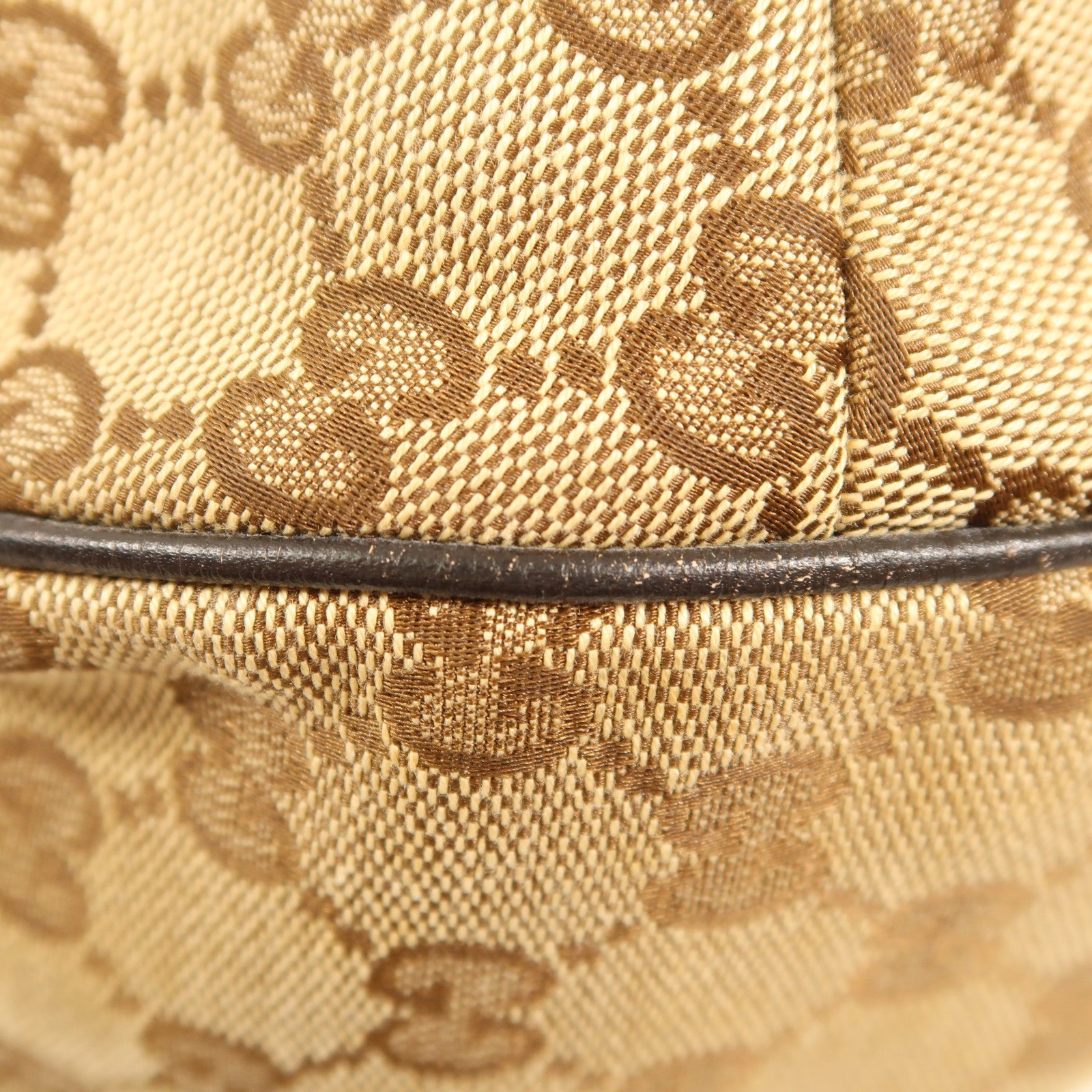 GUCCI 帆布Shoulder Bag金扣肩背袋