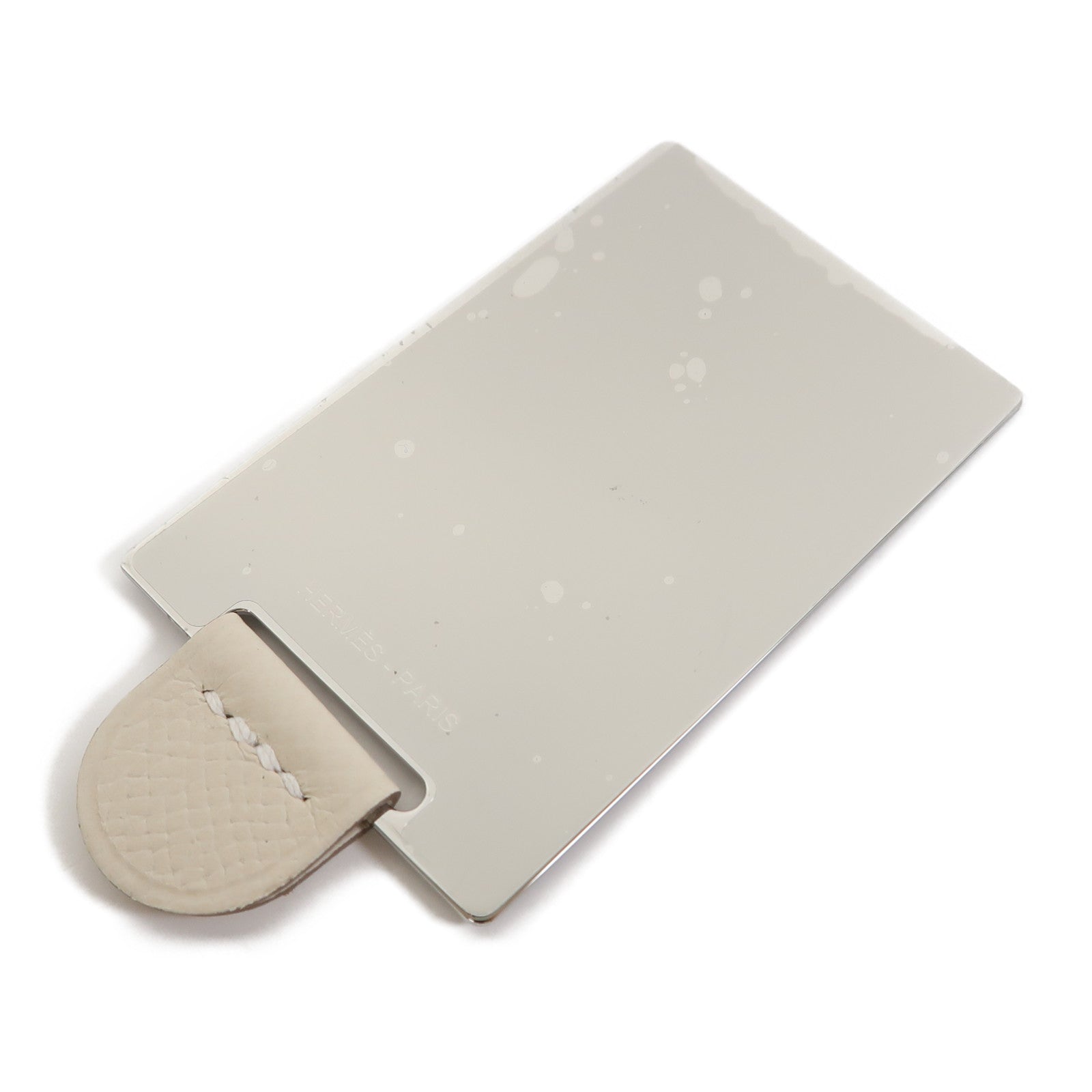 HERMES 【激減優惠】Epsom皮革Constance Elan銀扣肩背袋奶昔白色