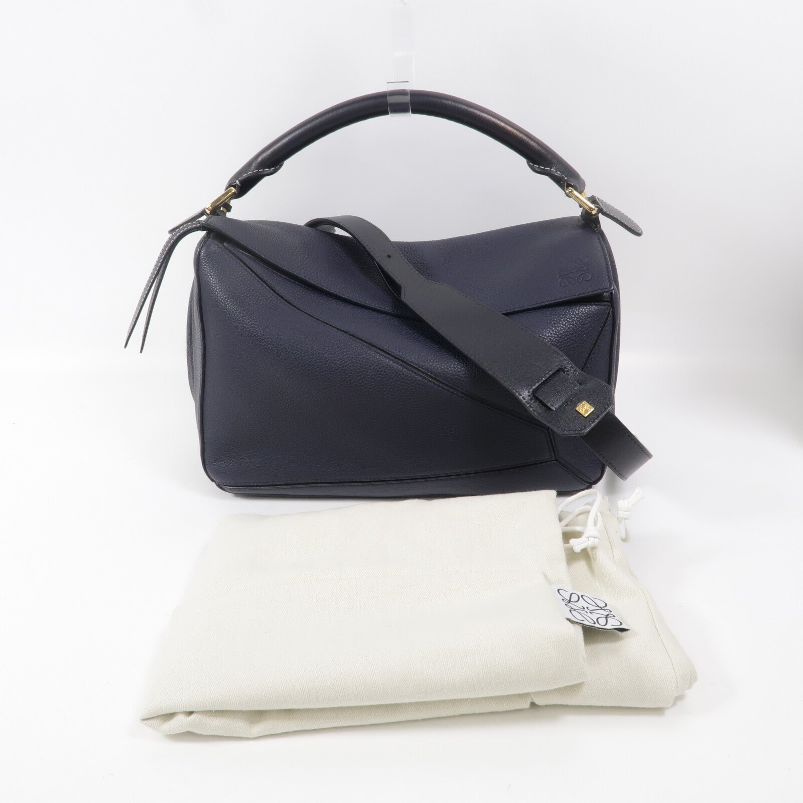 LOEWE 牛皮皮革Puzzle Medium手挽肩背兩用袋