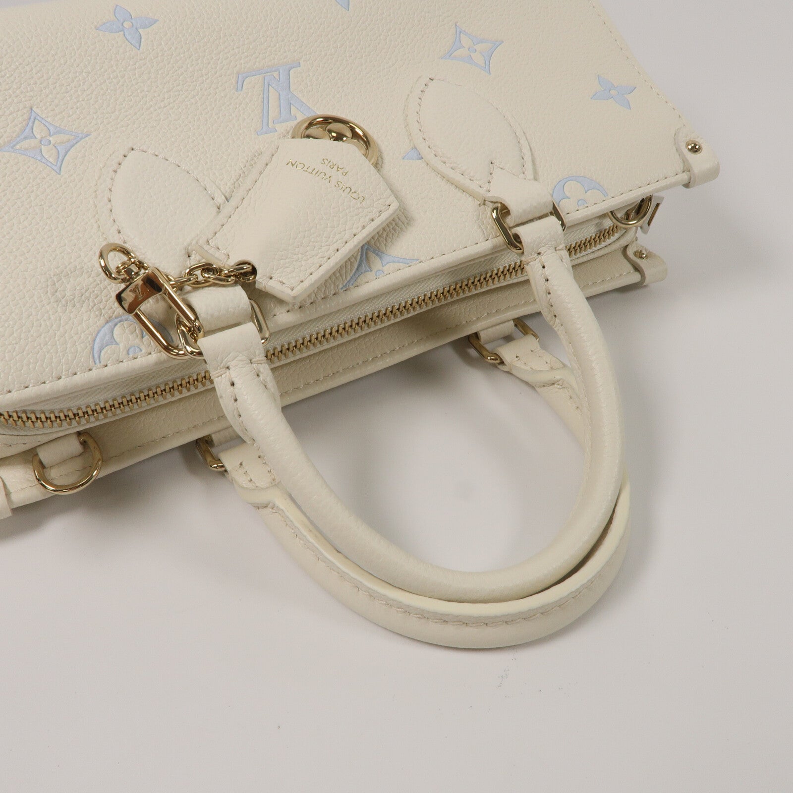 LOUIS VUITTON Monogram Empreinte On The Go East West手挽肩背兩用袋