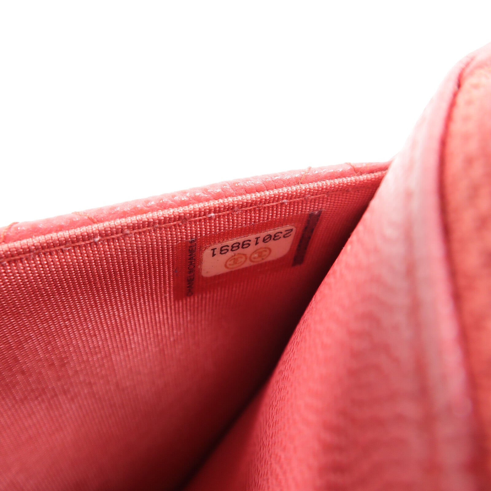 CHANEL 牛皮皮革WOC Wallet On Chain鏈帶肩背袋