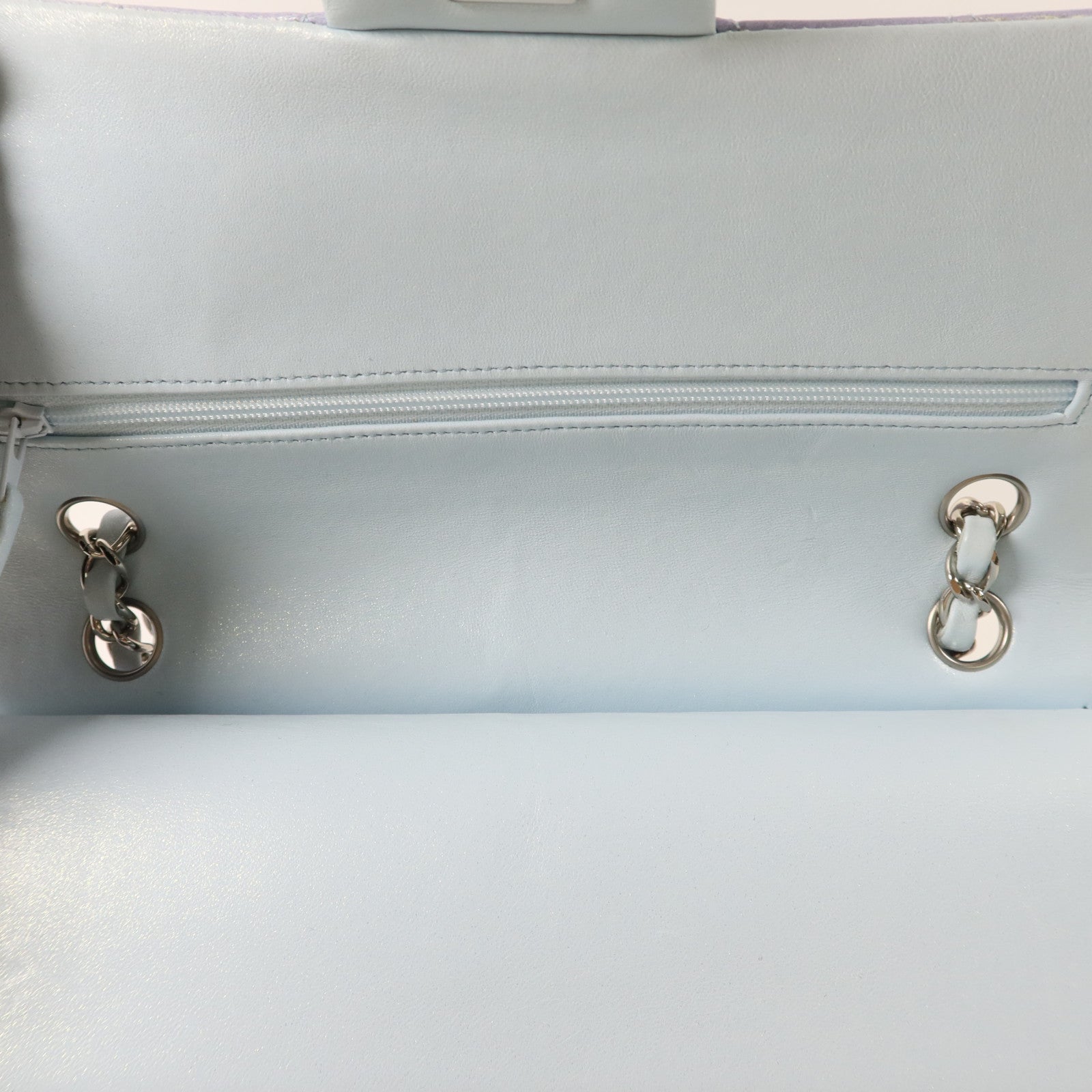 CHANEL 牛皮皮革Classic 25銀扣鏈帶肩背袋