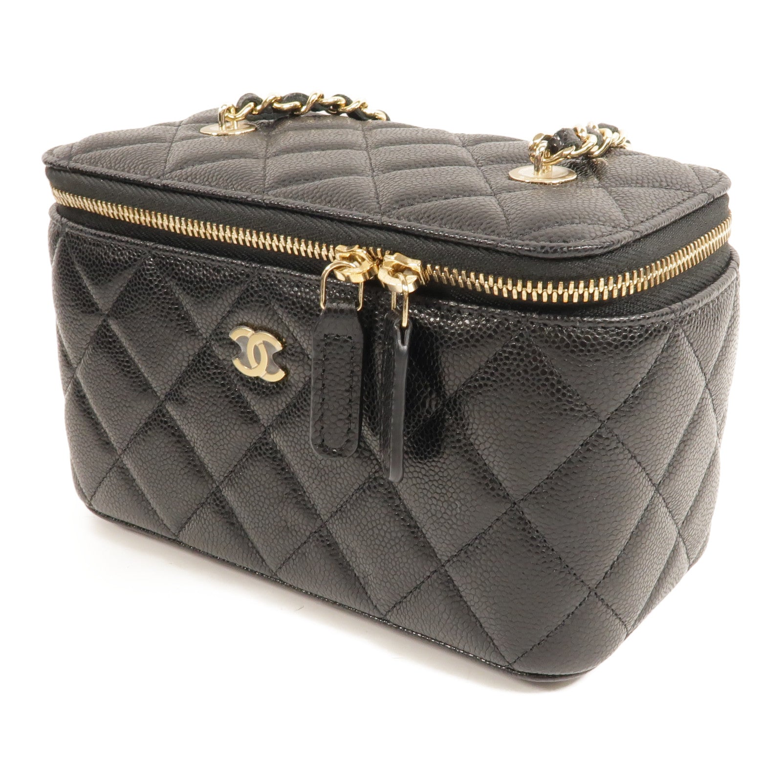 CHANEL 牛皮皮革Vanity Case Bag肩背袋