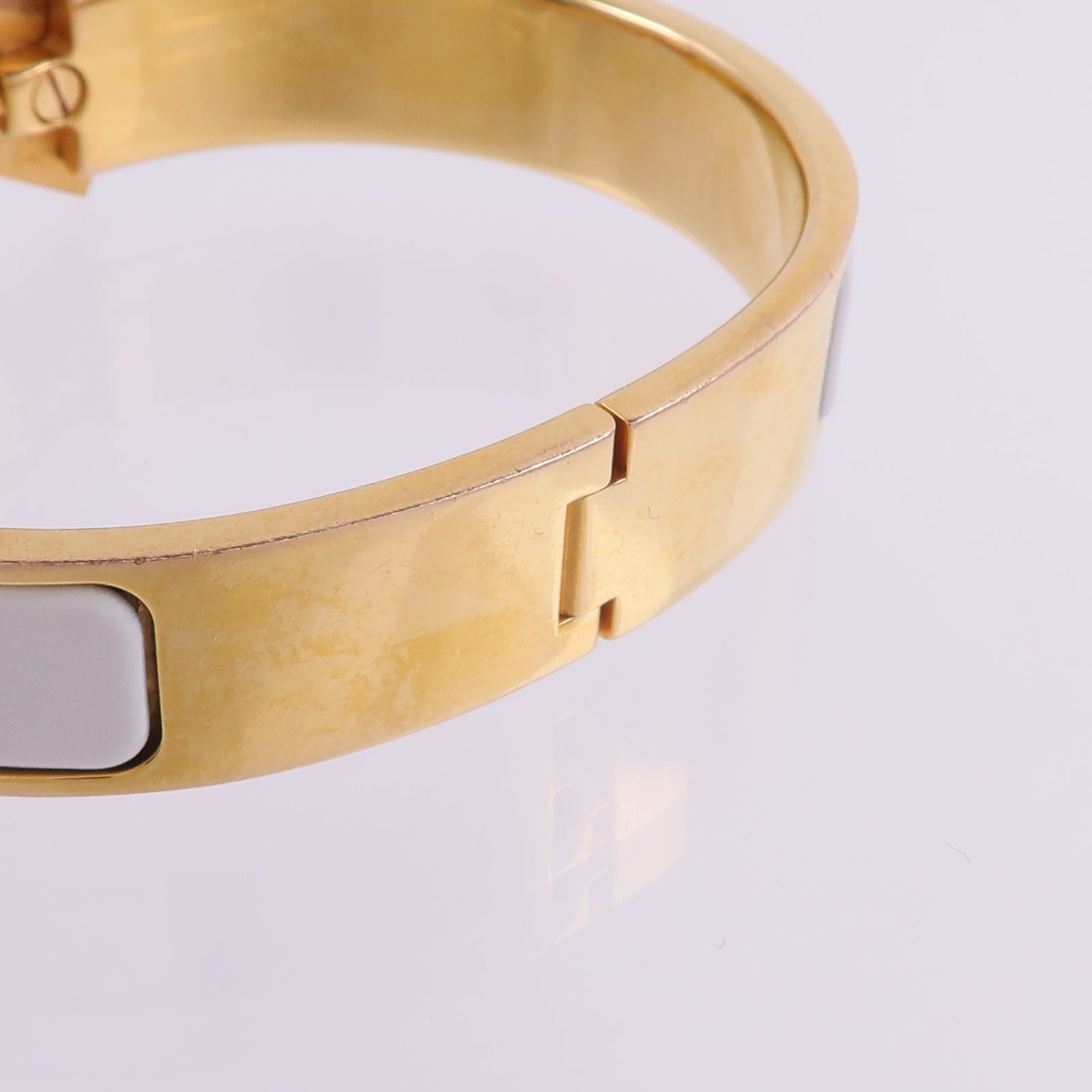HERMES 金屬/琺瑯Clic Anneau Bracelet手鐲