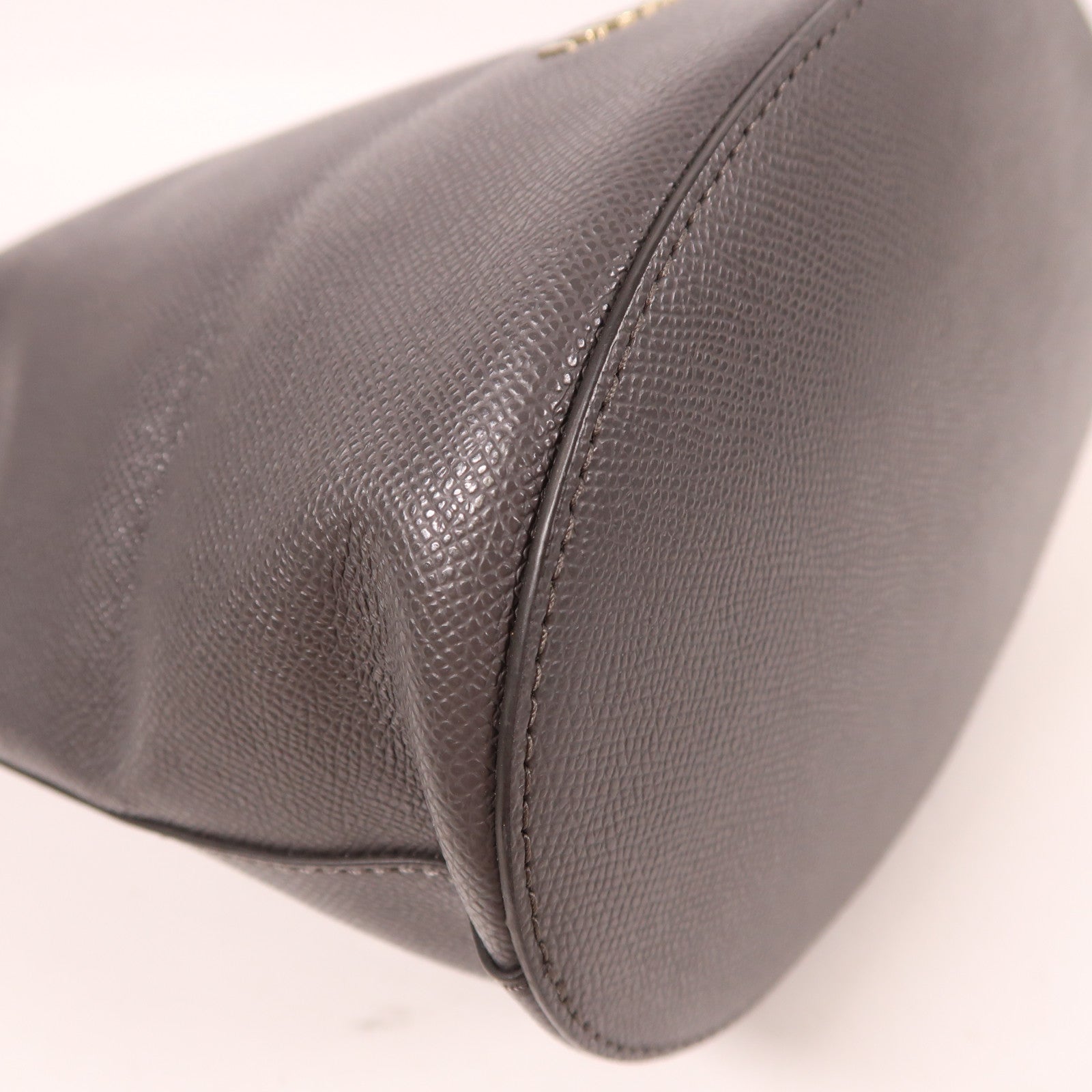 Furla 牛皮皮革Bucket Bag金扣手挽肩背兩用袋