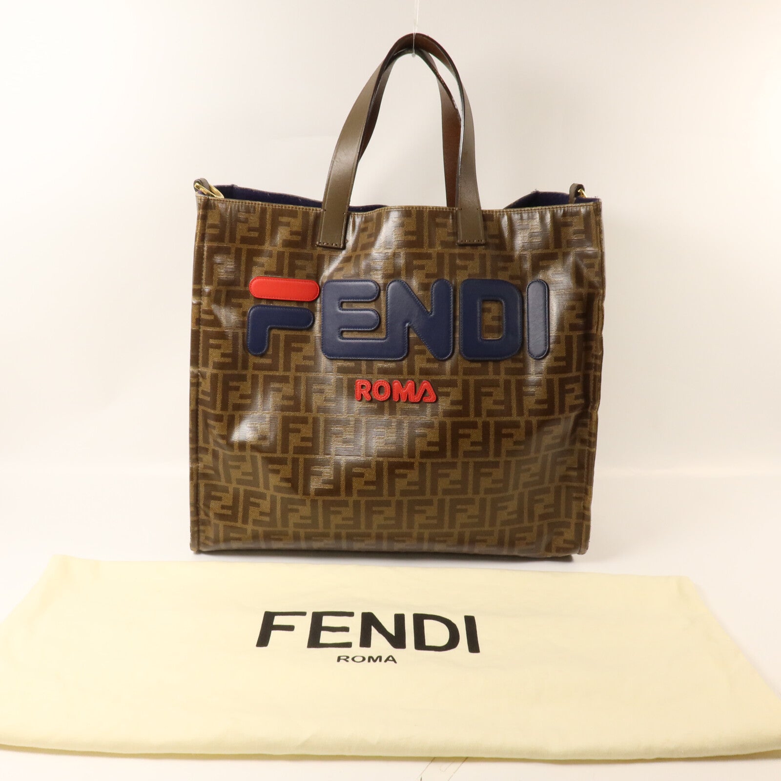 FENDI 塗層帆布Tote Bag手挽袋