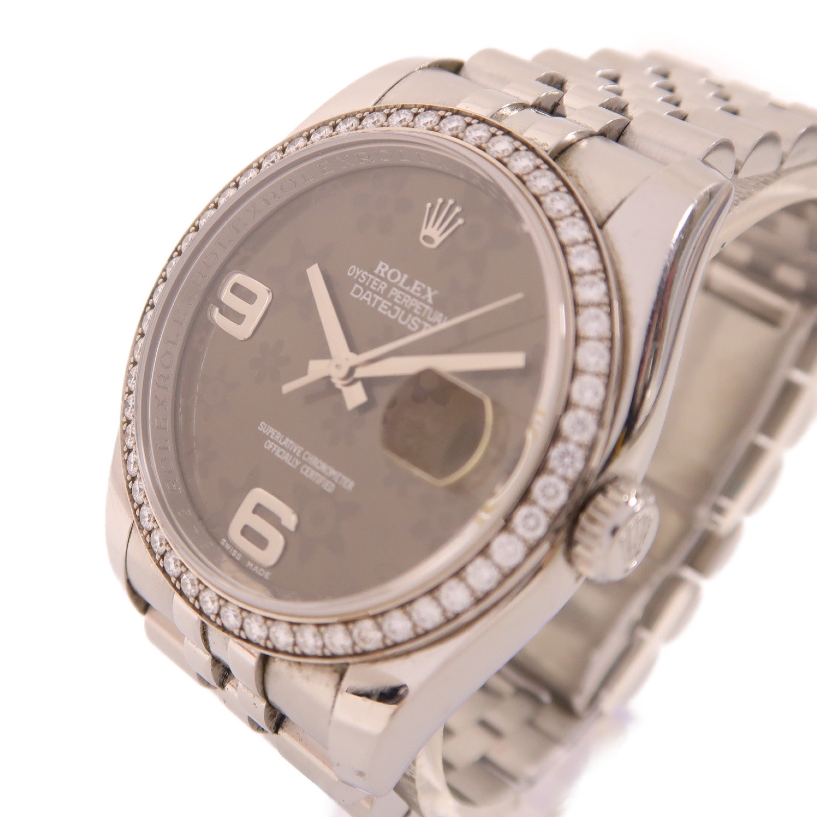 ROLEX Date Just 36mm不鏽鋼手錶自動機芯啡色