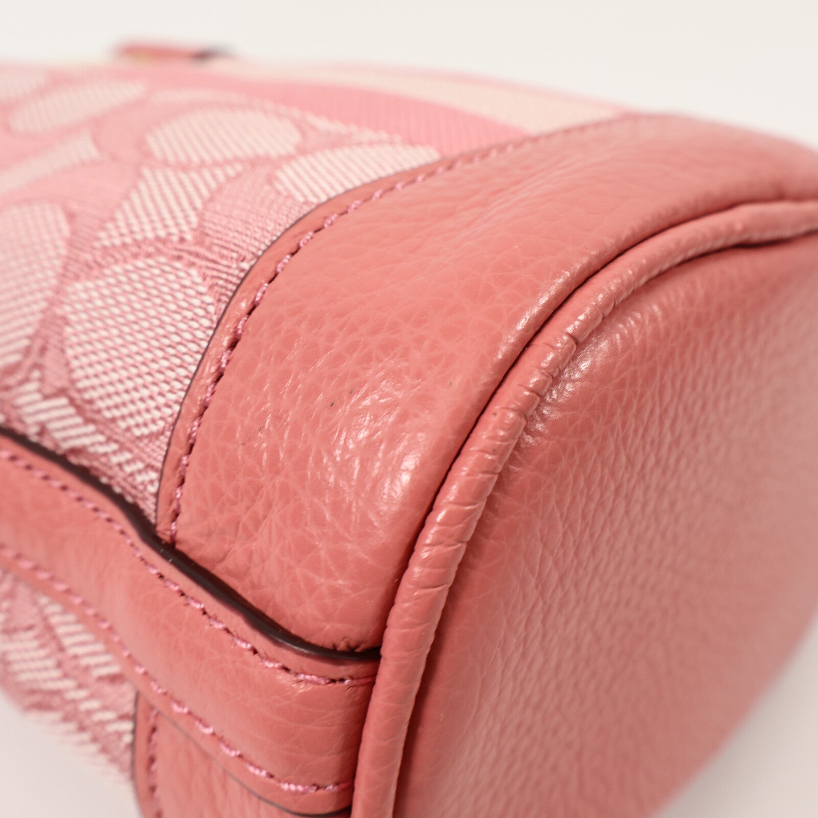 COACH 帆布Mini Dempsey Bucket Bag手挽肩背兩用袋