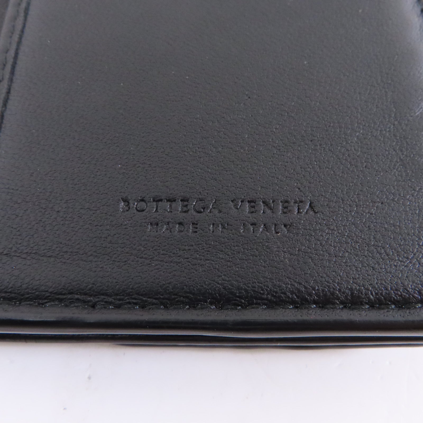 BOTTEGA VENETA 織紋皮革Long Wallet長錢包黑色