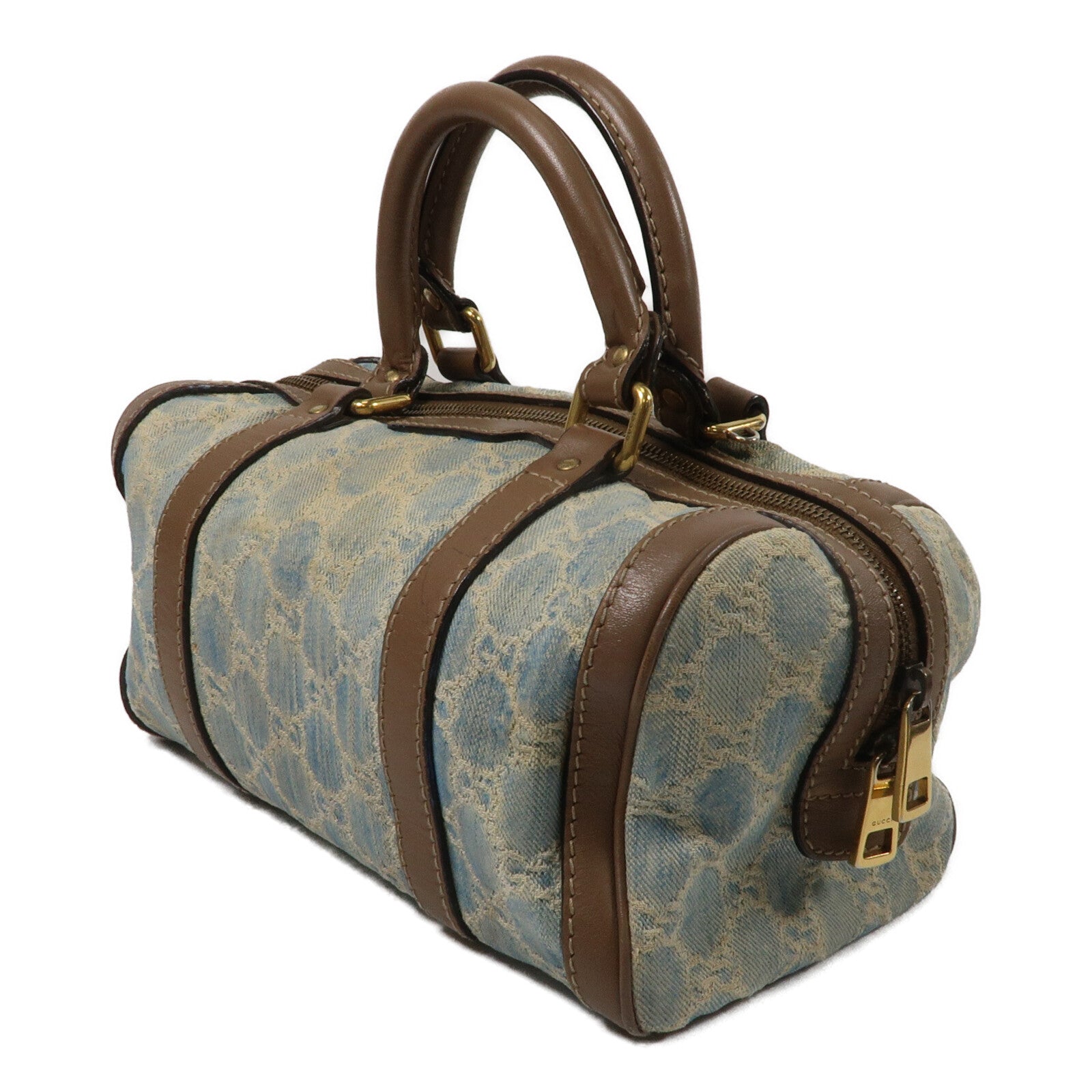 GUCCI 牛仔布Boston Bag手挽袋