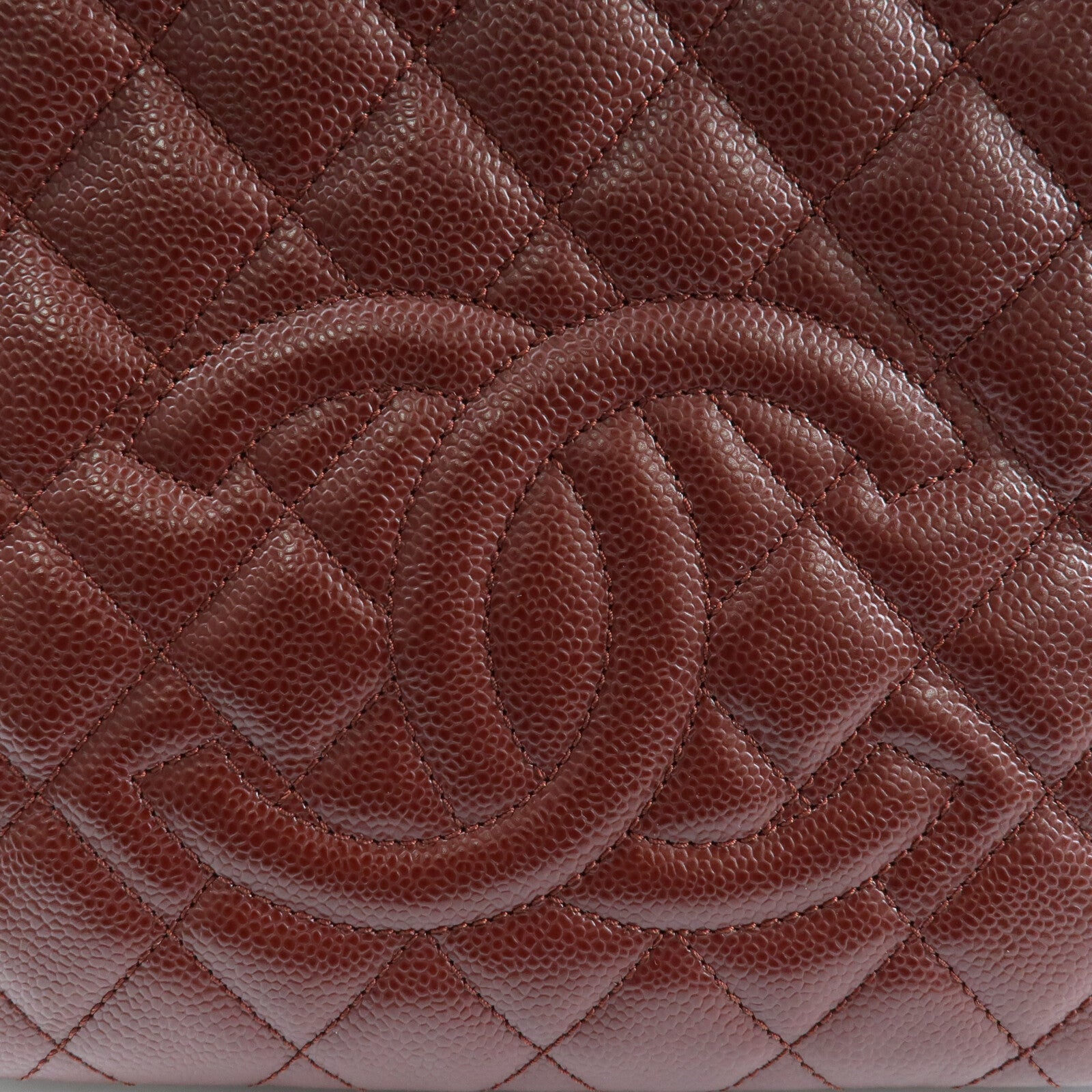 CHANEL 牛皮皮革PST Petite Shopping Tote Bag銀扣肩背袋