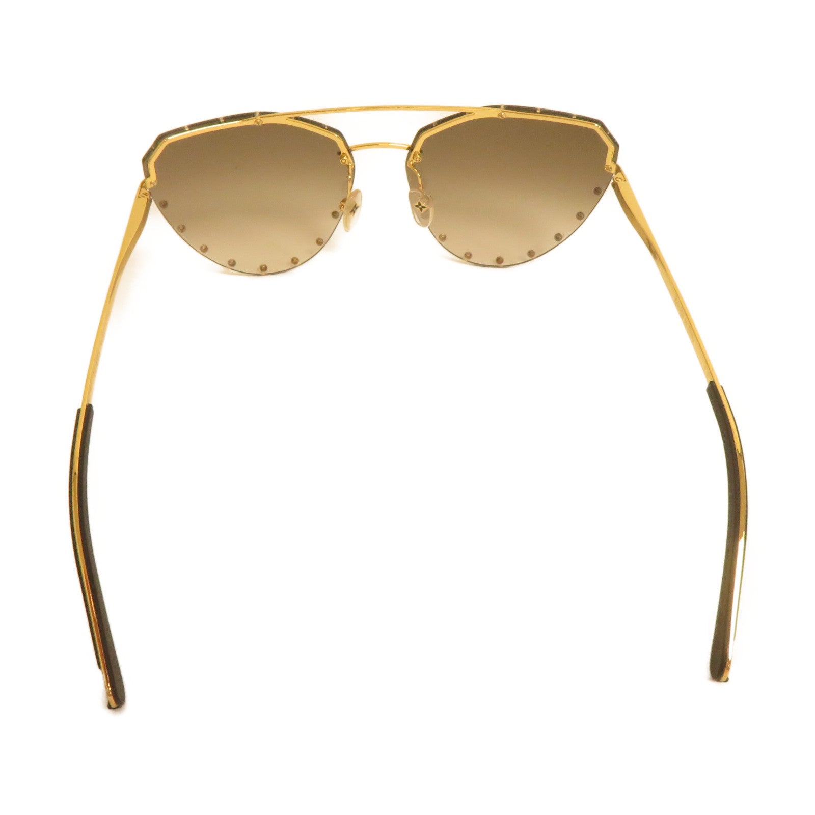 LOUIS VUITTON 【激減優惠】金屬/PVC Sunglasses太陽眼鏡啡色/金色