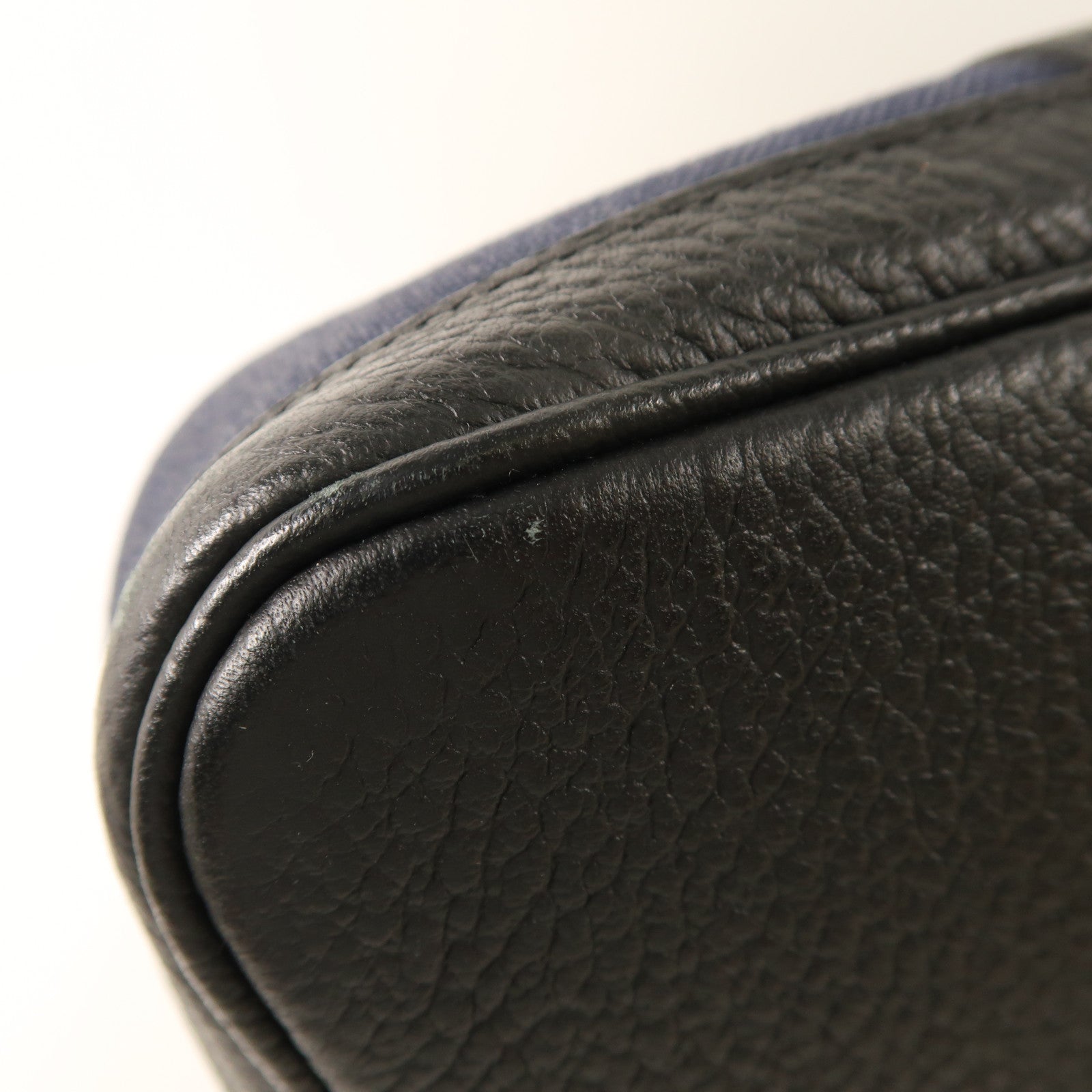 HERMES 帆布Garden Party Pocket PM銀扣手挽肩背兩用袋Bleu Nuit