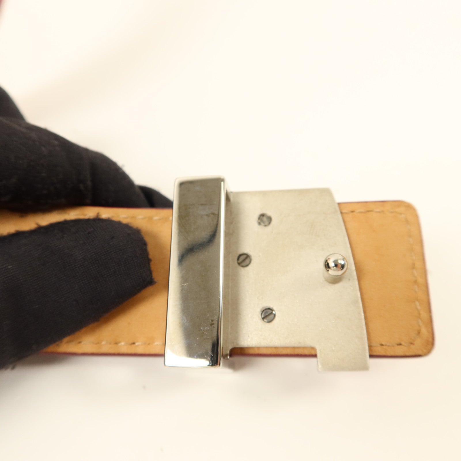 LOUIS VUITTON Epi Initials Belt 85cm皮帶