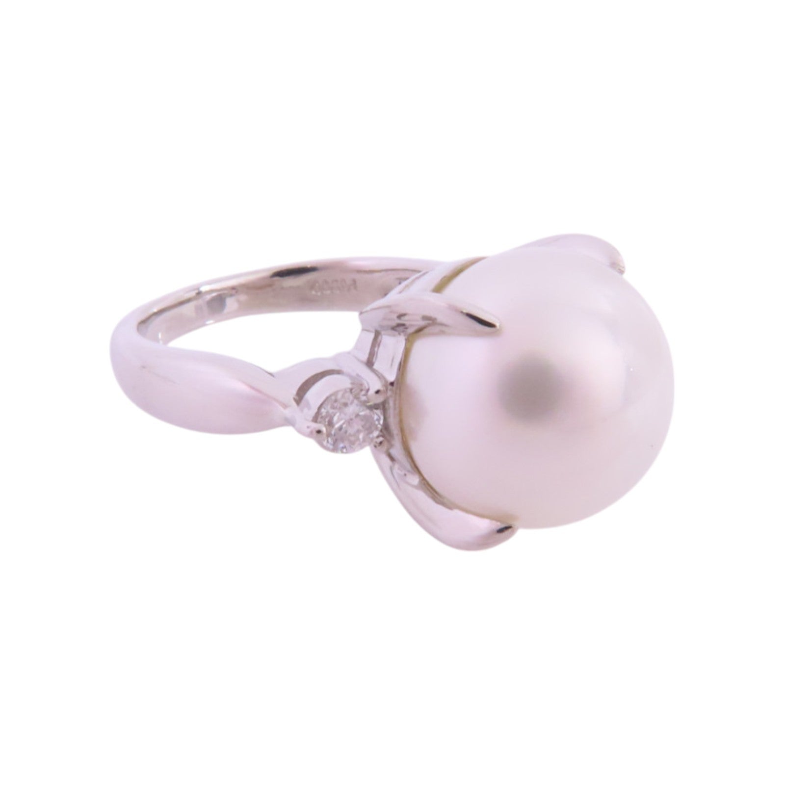JEWELRY Pearl Diamond Ring Precept US#6 PT900 Platinum