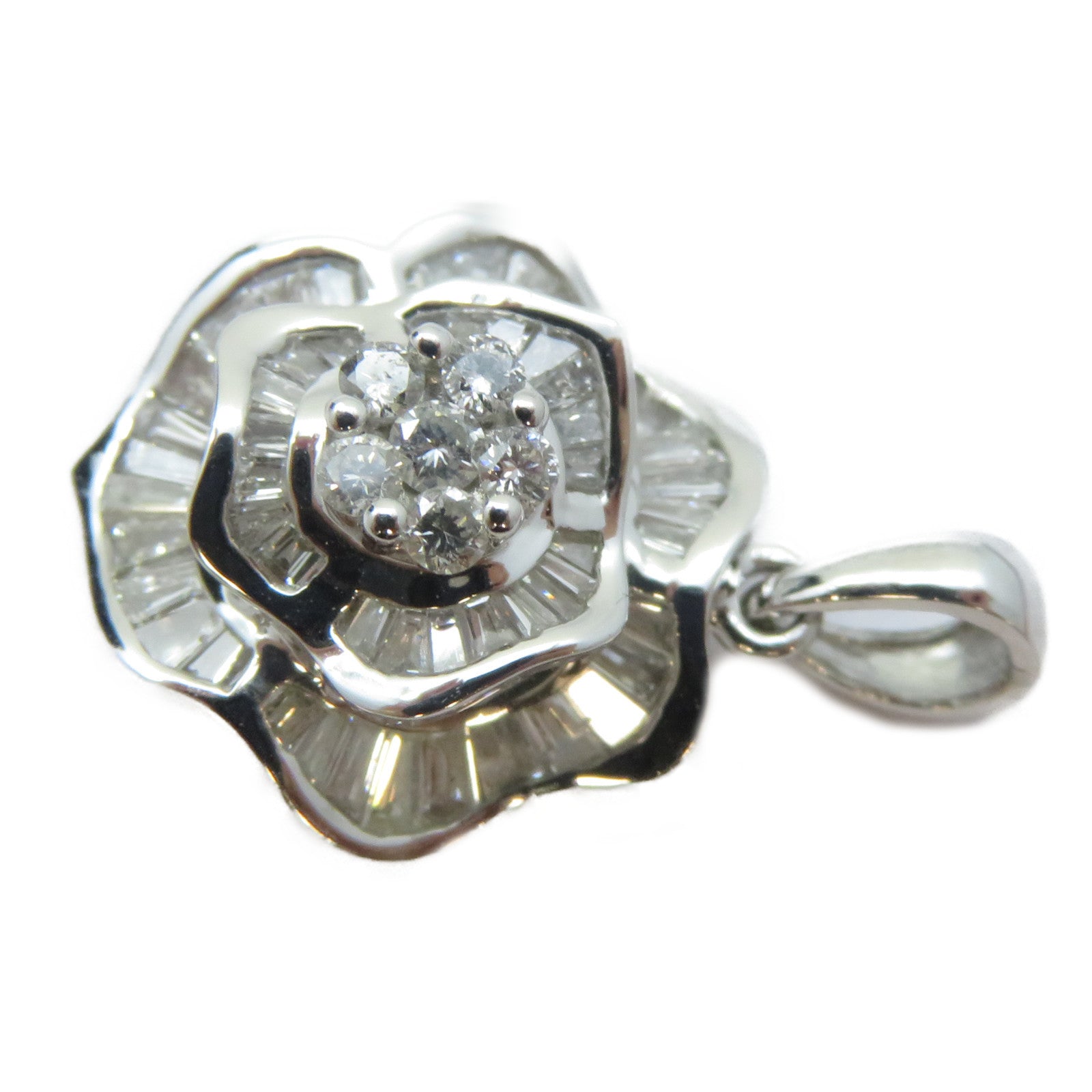 JEWELRY 18K白金Diamond Pendant 0.57ct鑽石吊墜