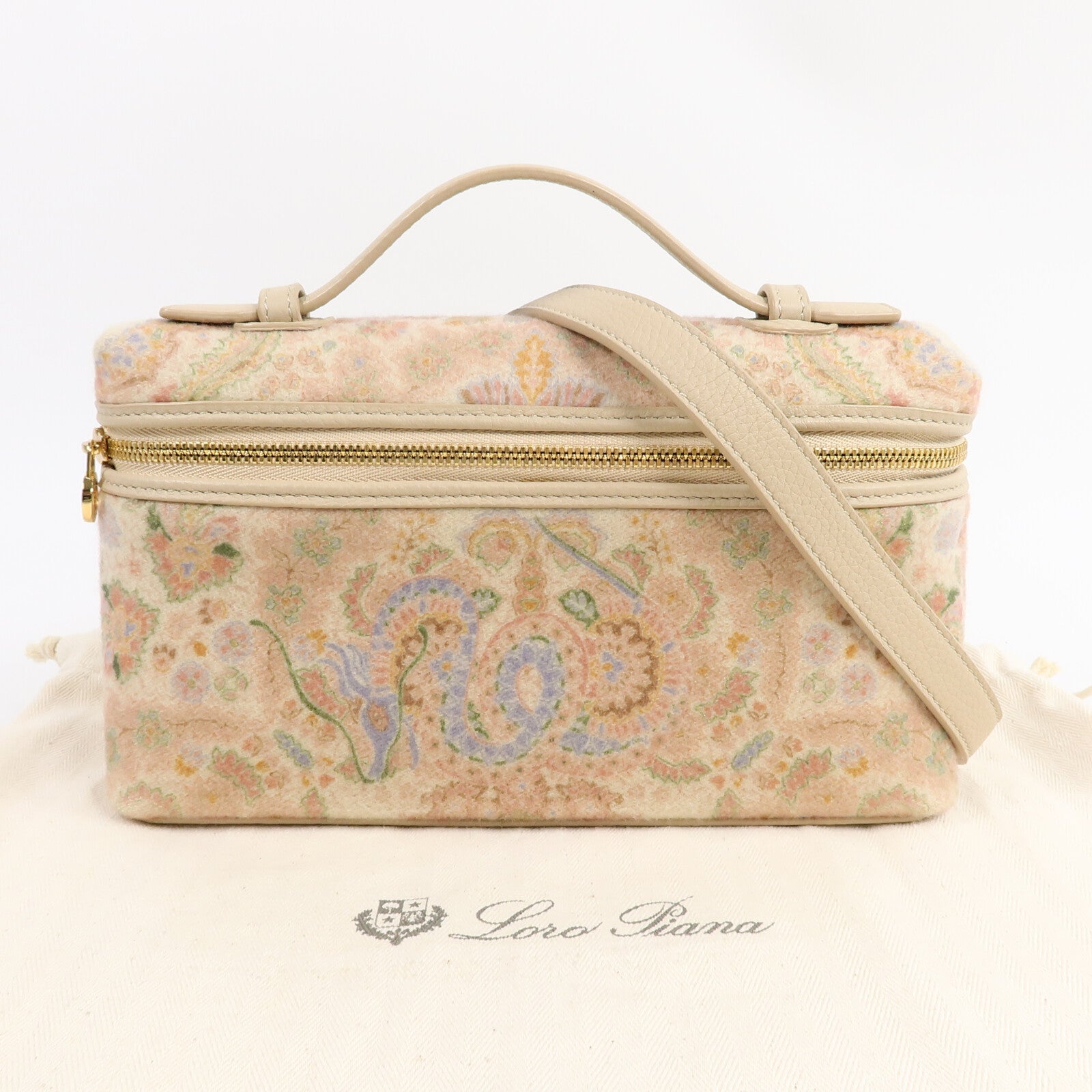 Loro Piana 天鵝絨Extra Pocket L27手挽肩背兩用袋