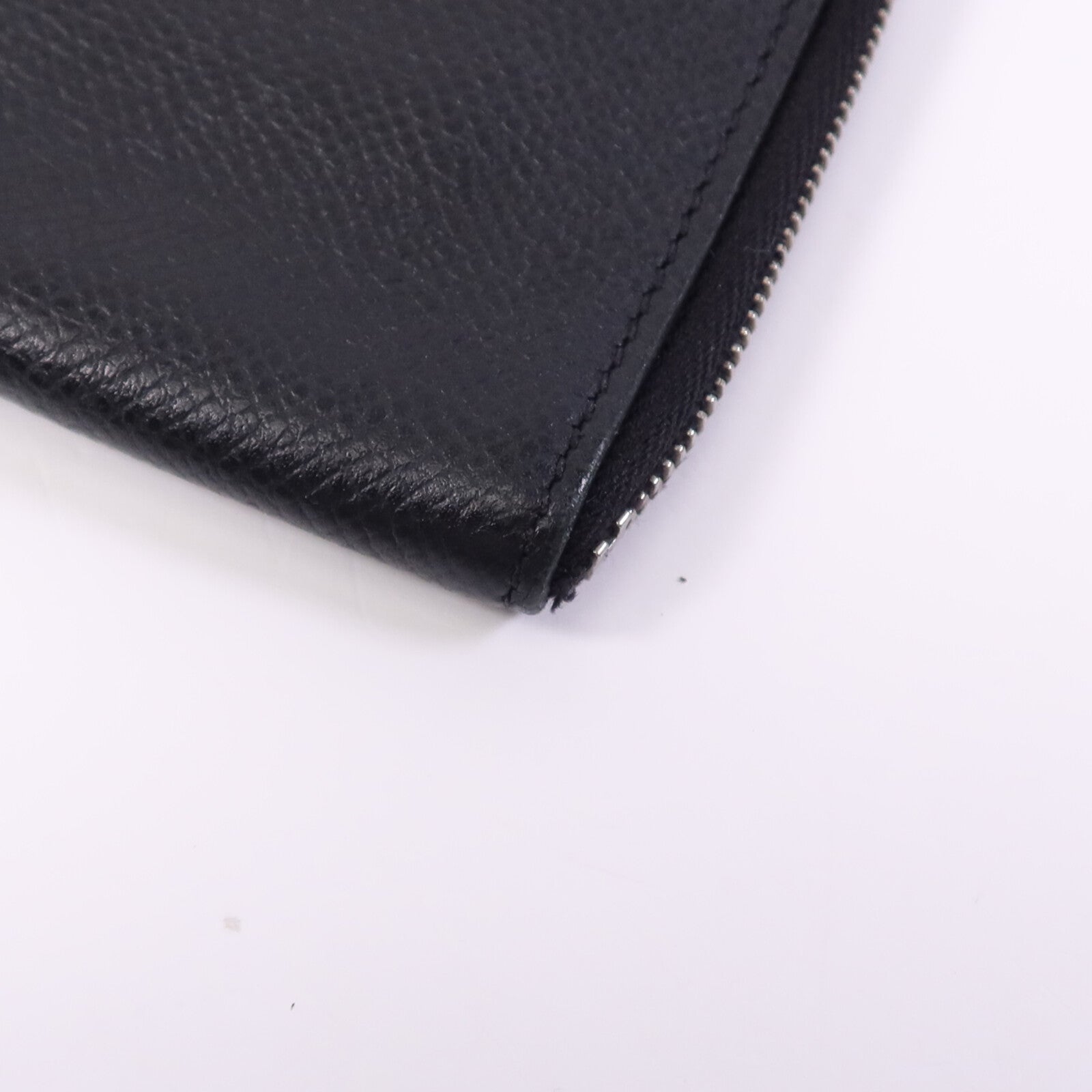 HERMES Epsom皮革Wallet銀扣錢包Noir