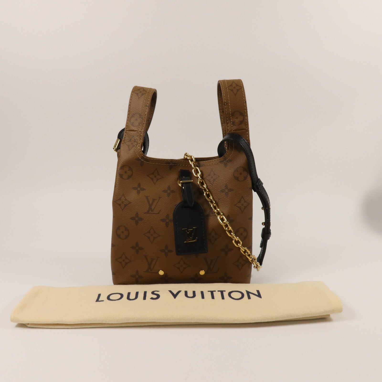 LOUIS VUITTON Monogram Reverse Atlantis BB手挽肩背兩用袋