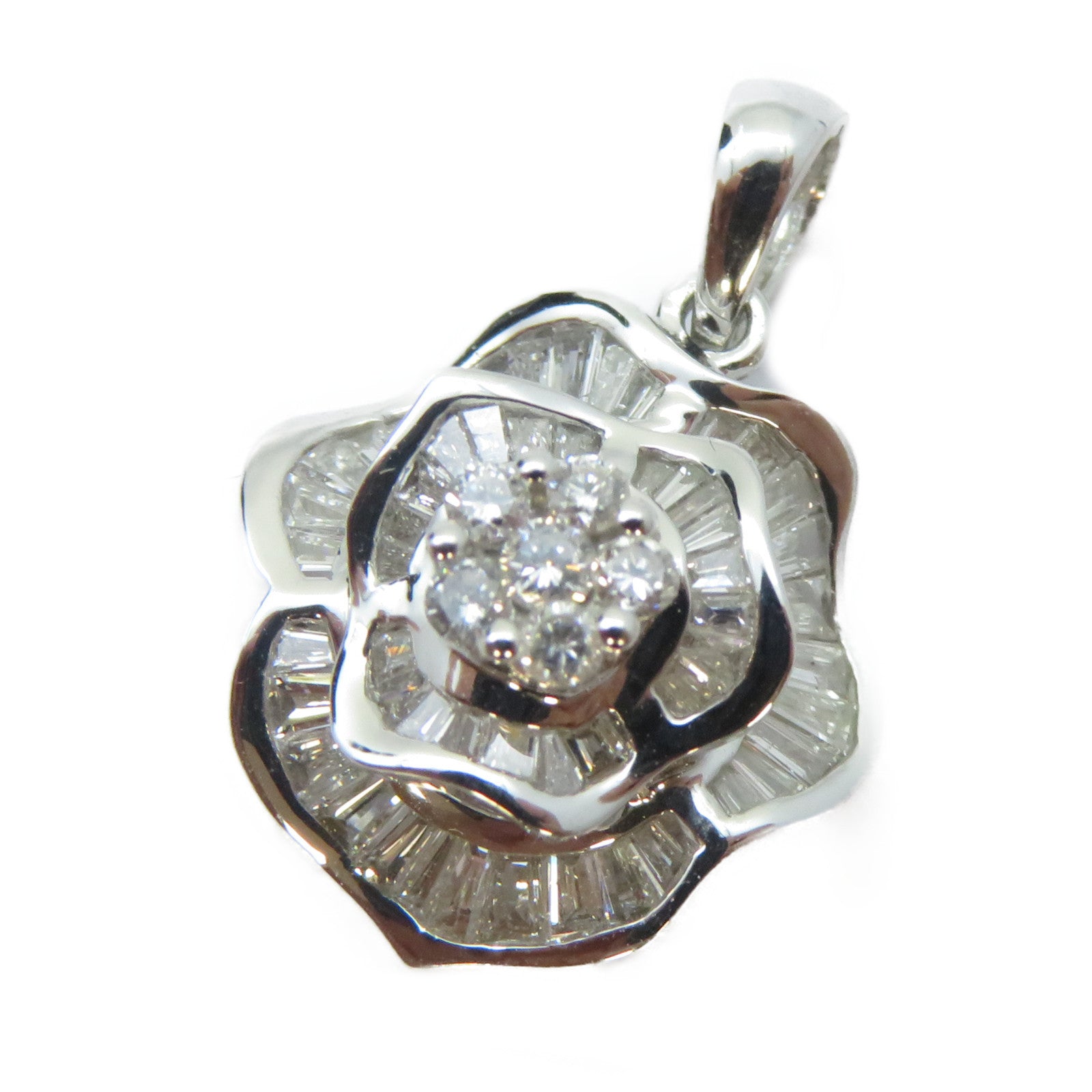 JEWELRY 18K白金Diamond Pendant 0.57ct鑽石吊墜
