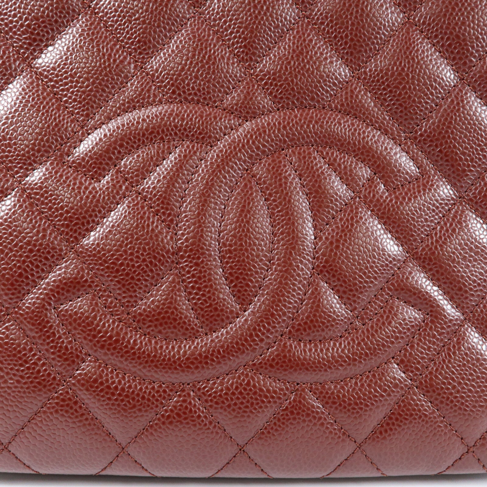 CHANEL 牛皮皮革PST Petite Shopping Tote Bag銀扣肩背袋