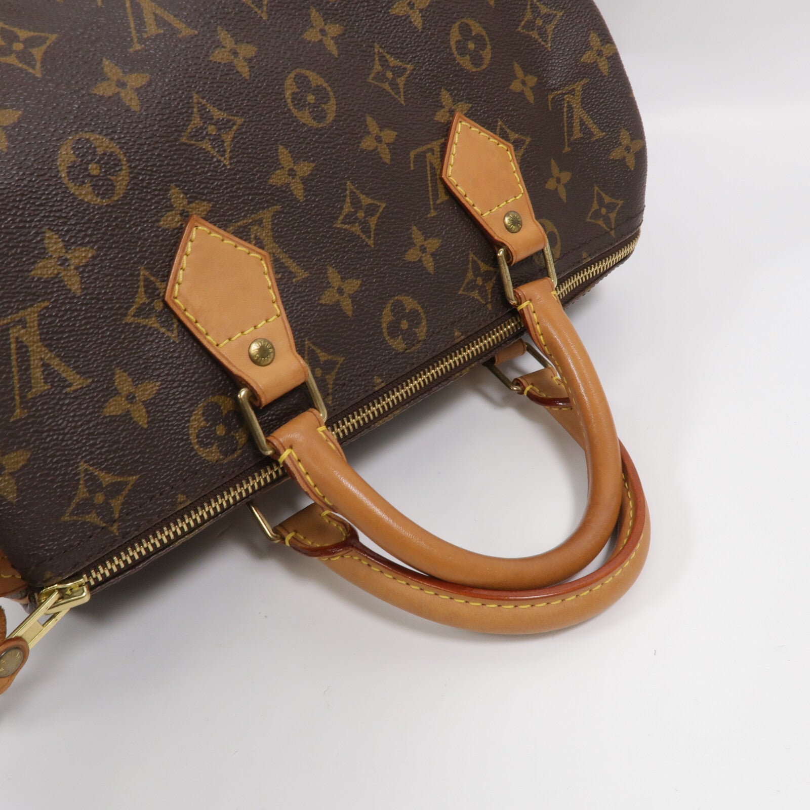 LOUIS VUITTON Monogram Speedy 30金扣手挽袋