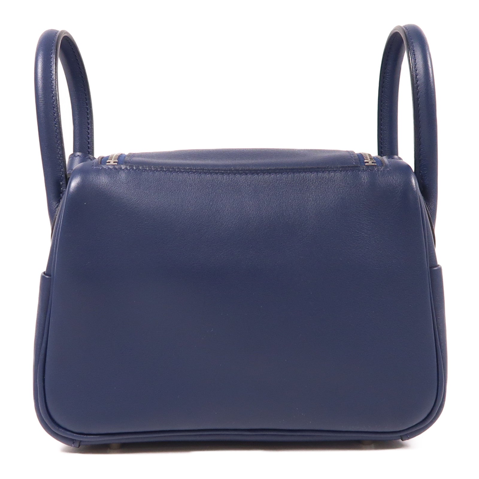 HERMES Swift皮革Mini Lindy銀扣肩背袋