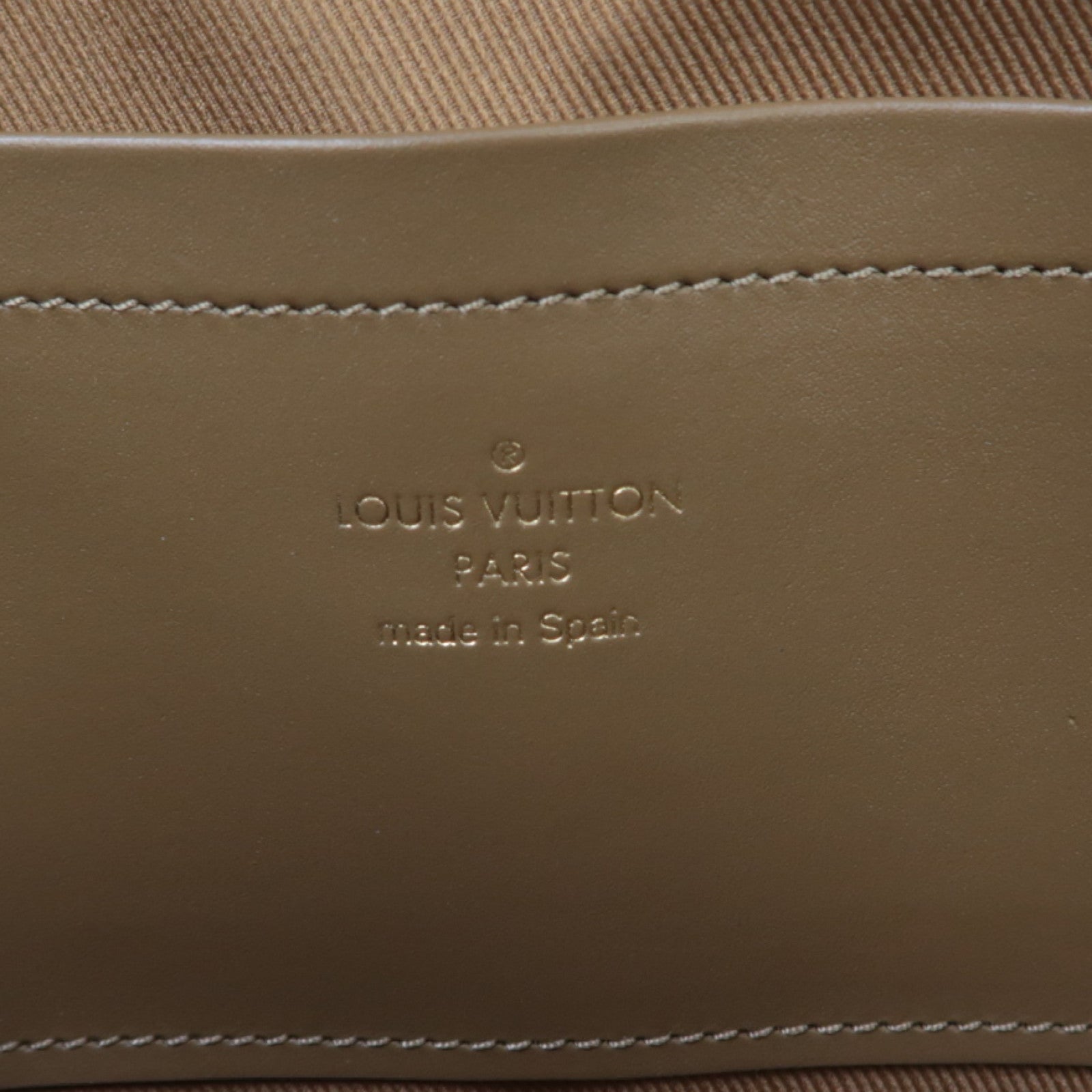 LOUIS VUITTON Monogram Utility金扣手挽肩背兩用袋棕色