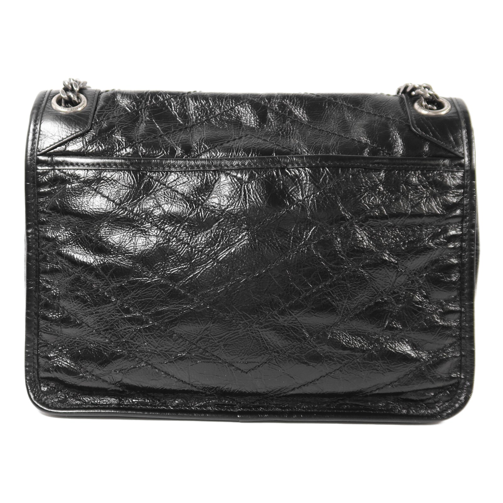 SAINT LAURENT 牛皮皮革Niki Medium銀扣鏈帶肩背袋